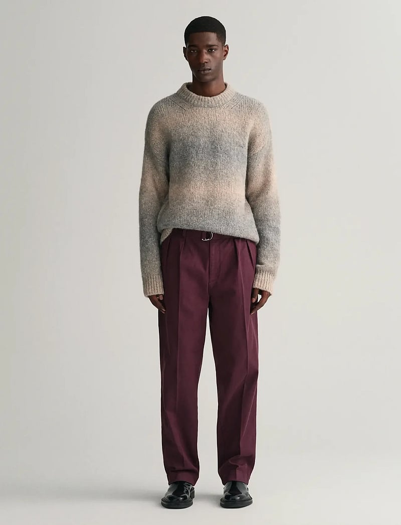 GANT - BELTED PLEAT CHINOS - chinos - dark mahogany - 4