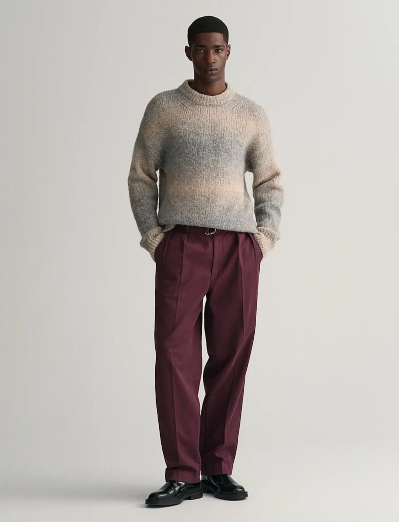 GANT - BELTED PLEAT CHINOS - chinos - dark mahogany - 5