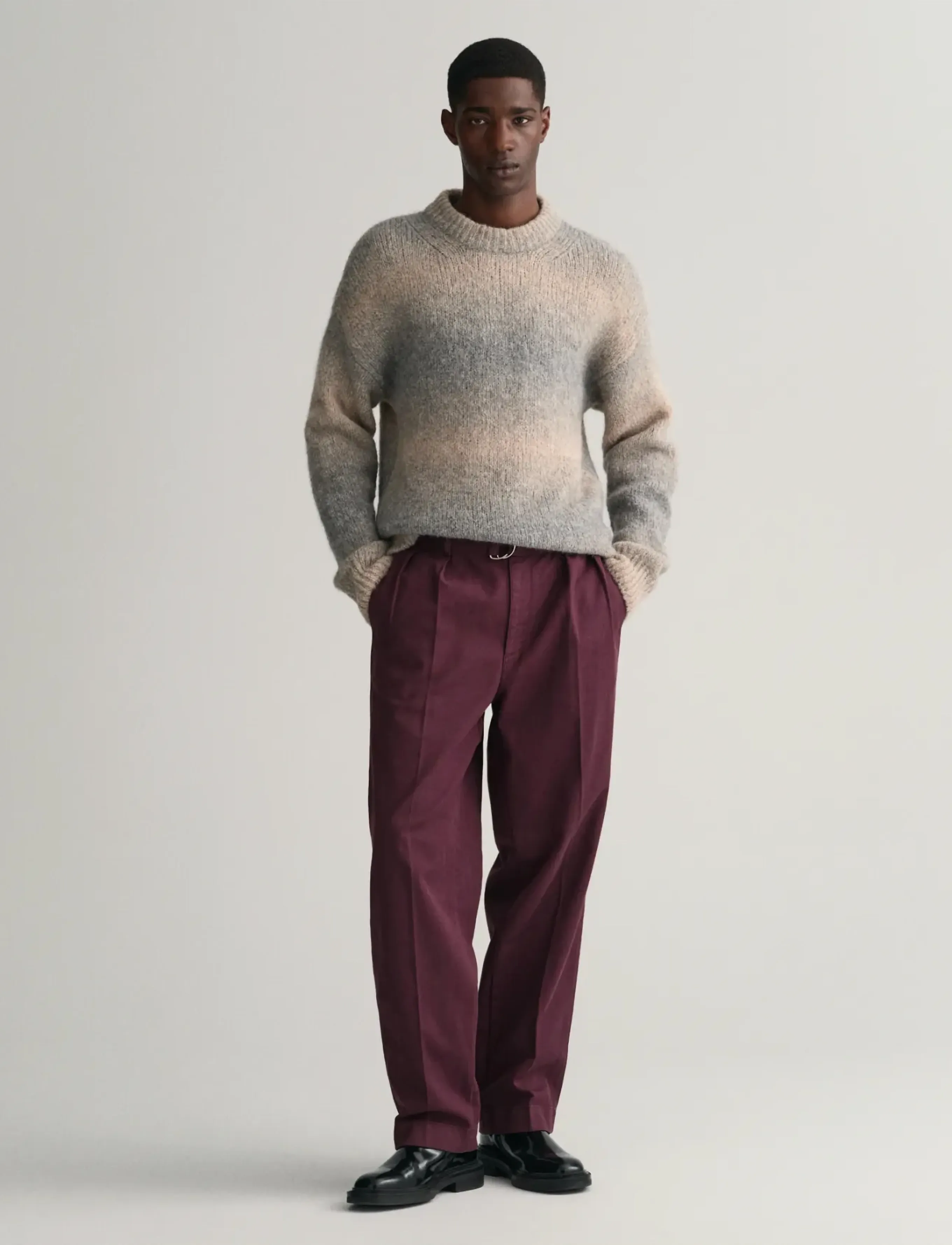 Gant - BELTED PLEAT CHINOS - chinos - dark mahogany - 5
