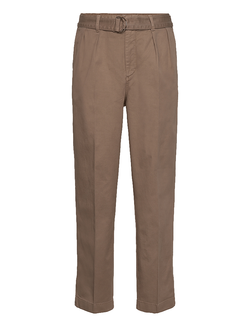GANT - BELTED PLEAT CHINOS - chinos - desert brown - 0