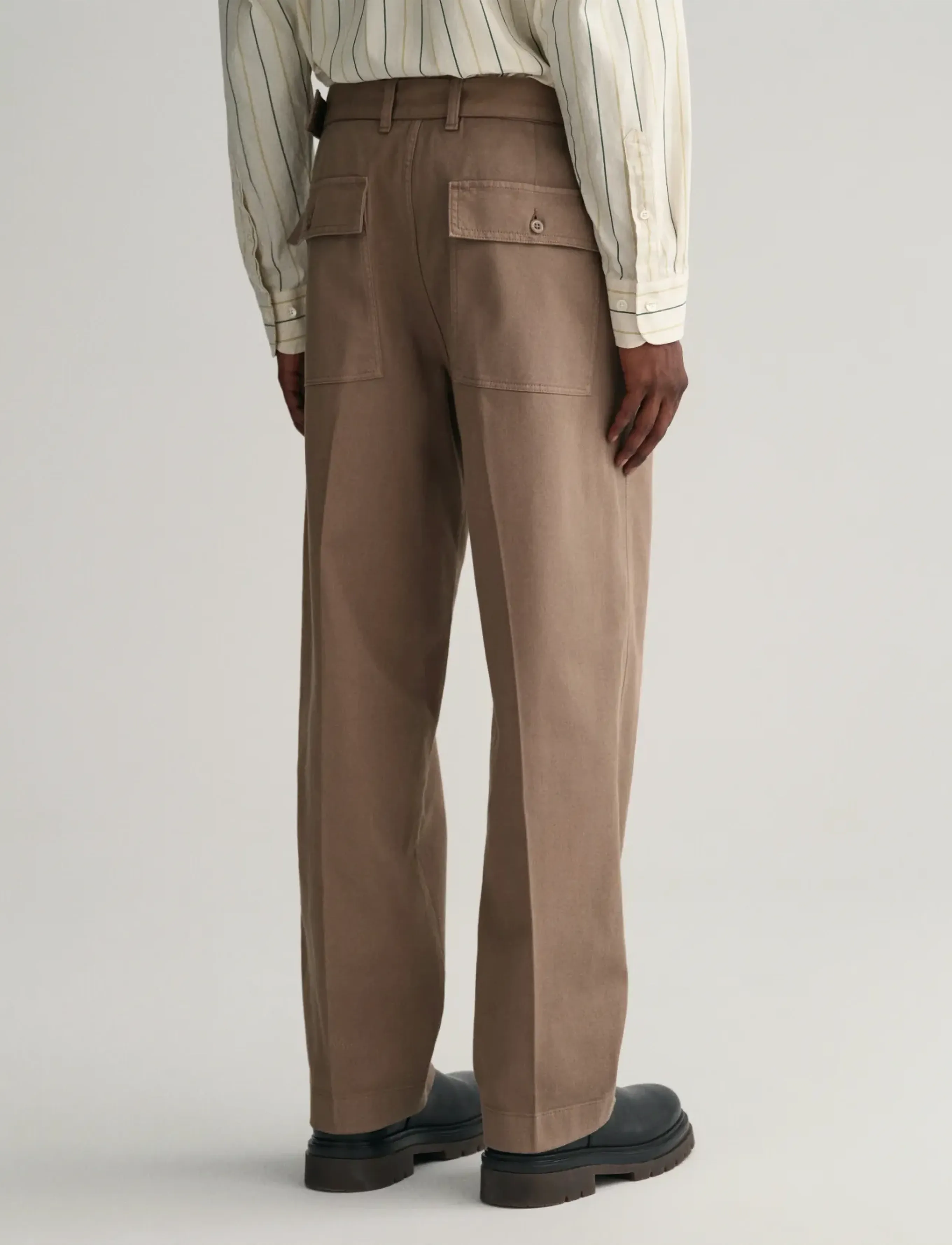 Gant - BELTED PLEAT CHINOS - chinos - desert brown - 3