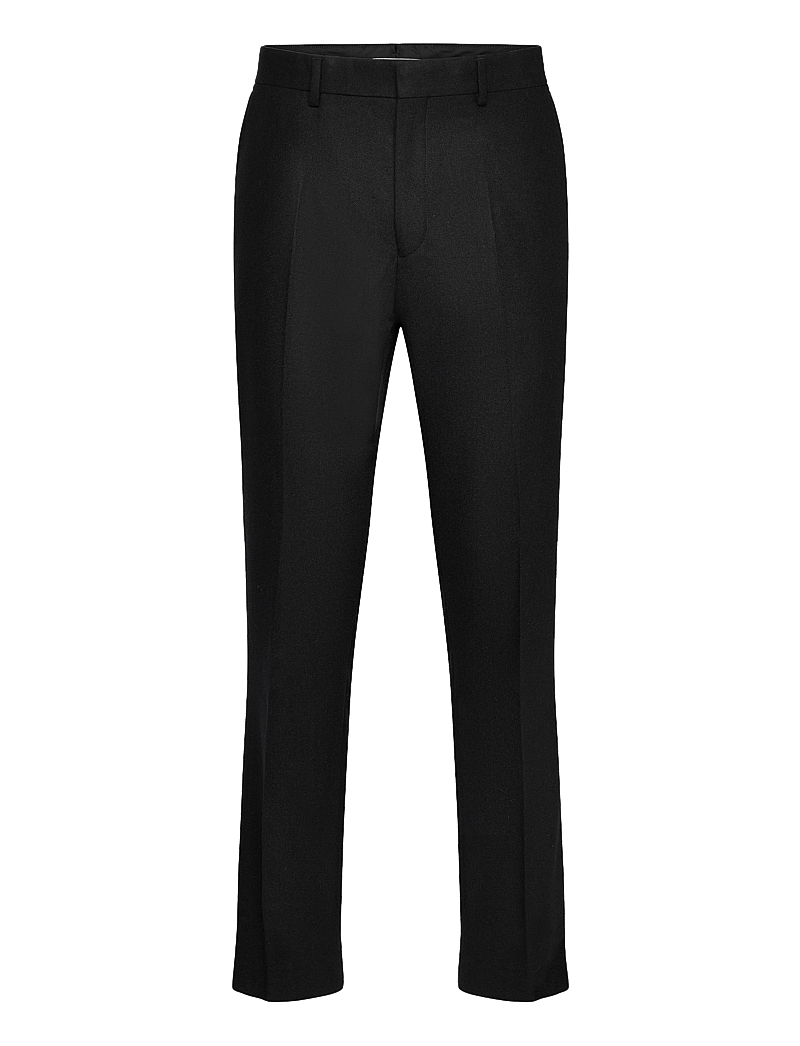 GANT - SLIM FLANNEL PANTS - chinos - black - 0
