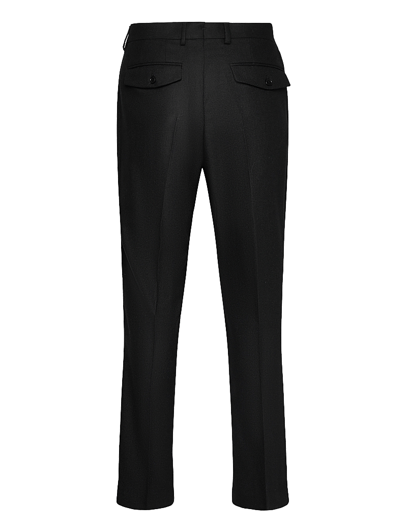 GANT - SLIM FLANNEL PANTS - chinos - black - 1