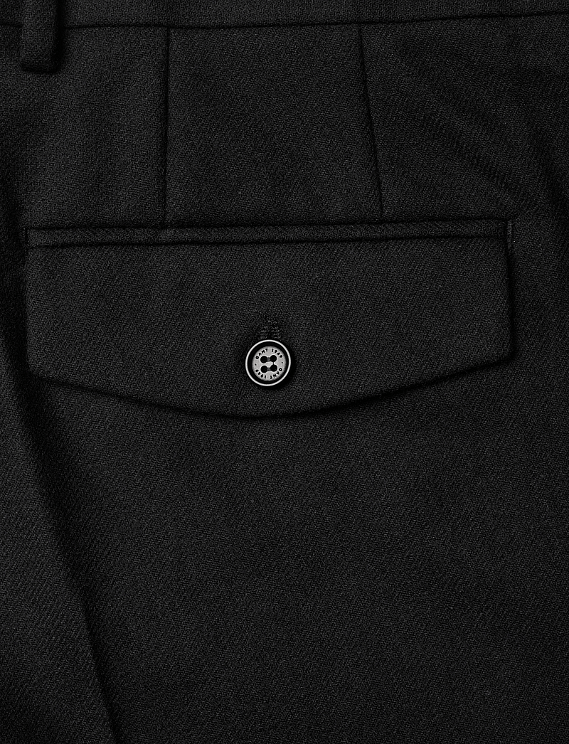 GANT - SLIM FLANNEL PANTS - chinos - black - 4