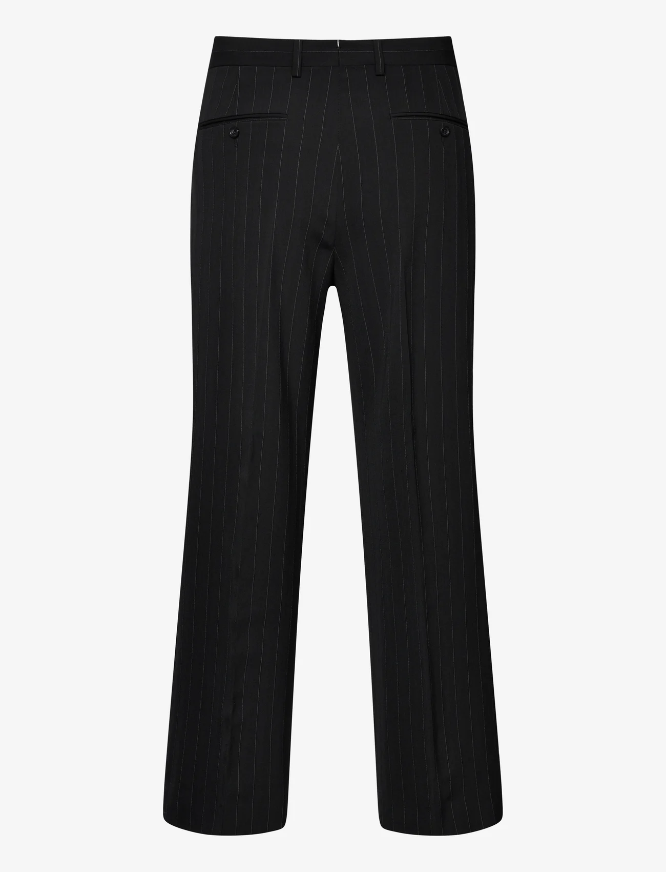 GANT - PLEATED PINSTRIPE SUIT PANTS - suit trousers - navy - 1