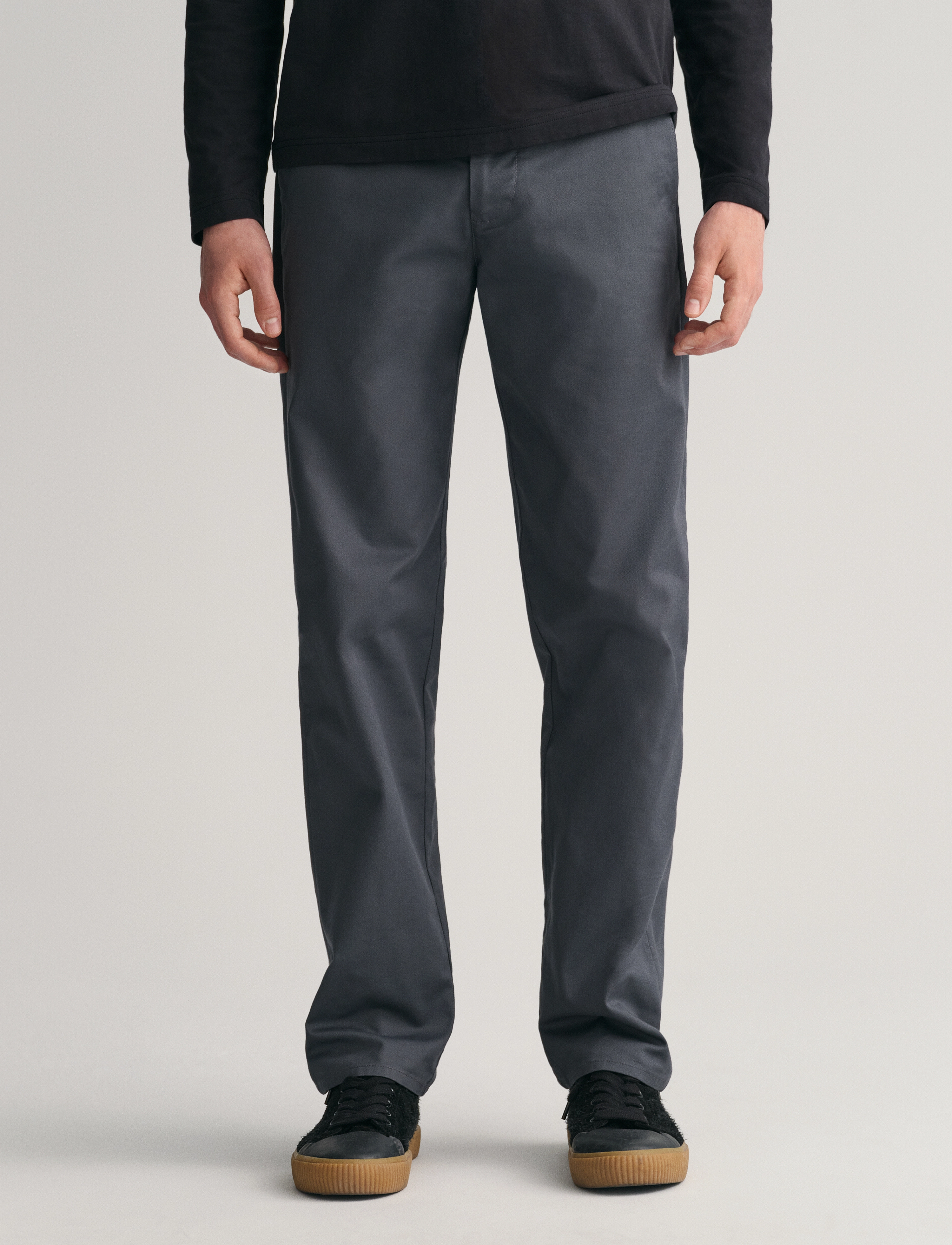 Gant REGULAR CHINOS - Gant - ANTRACITE / grey