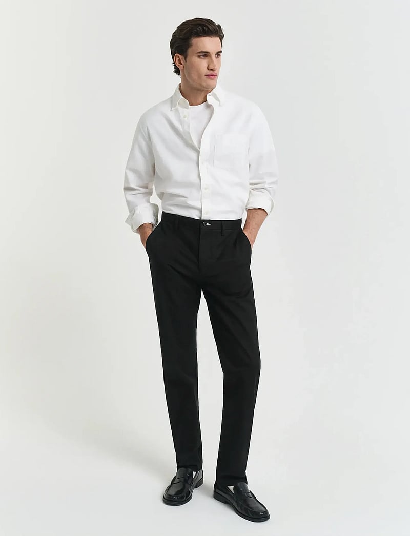 GANT - REGULAR CHINOS - chinos - black - 0