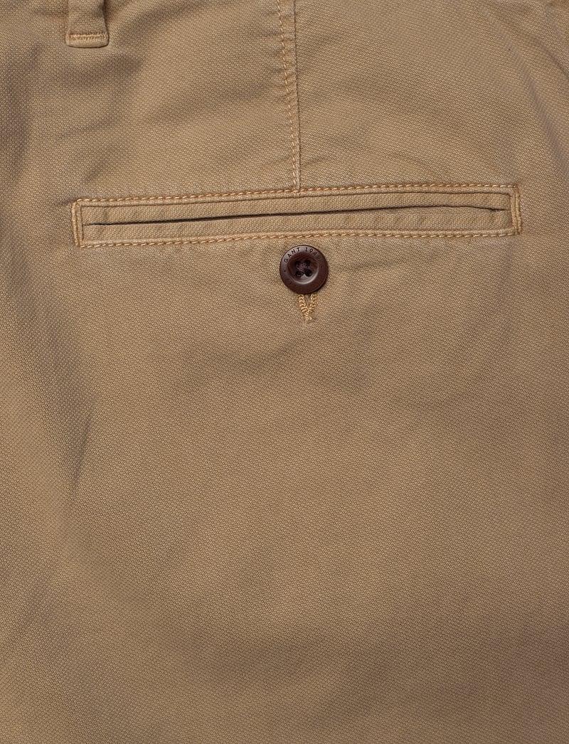 Gant - REG DOBBY STRUCTURE CHINOS - chinos - dark khaki - 4