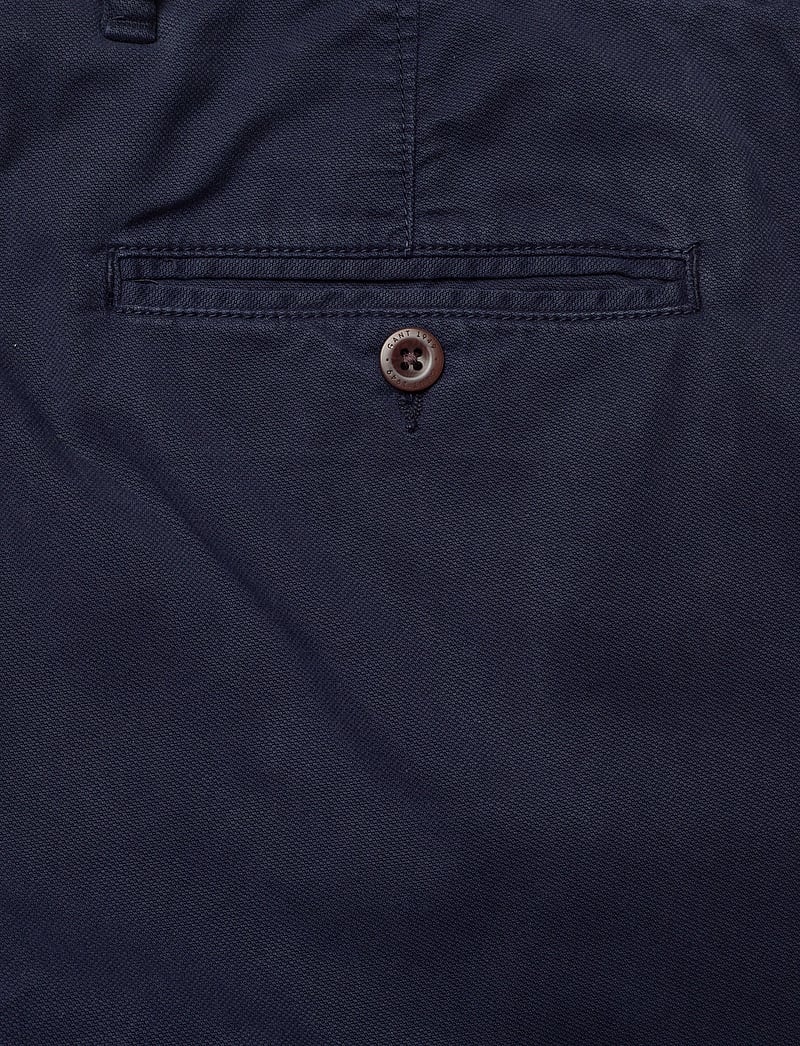Gant - REG DOBBY STRUCTURE CHINOS - chinos - evening blue - 4