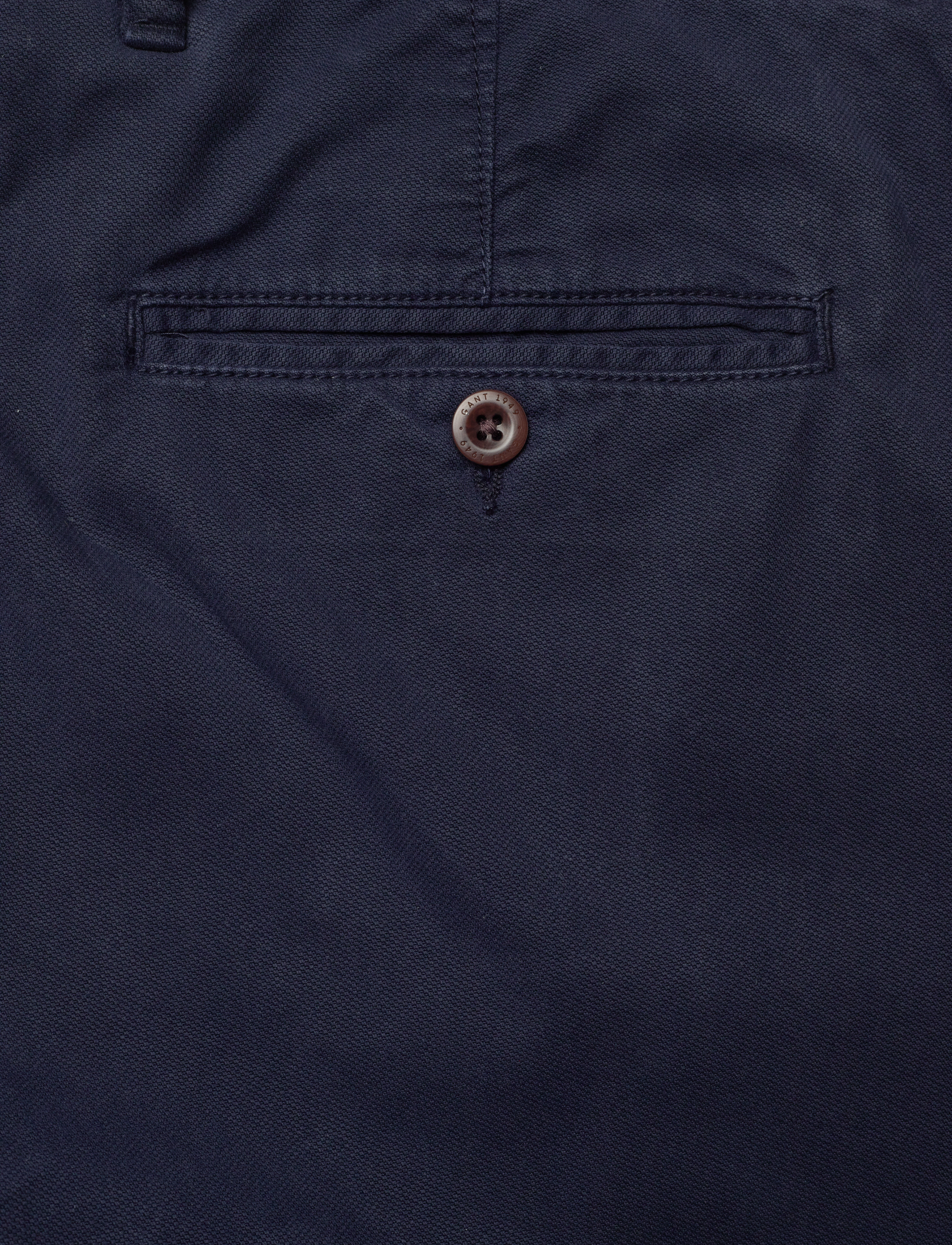 Gant - REG DOBBY STRUCTURE CHINOS - mænd - evening blue - 4