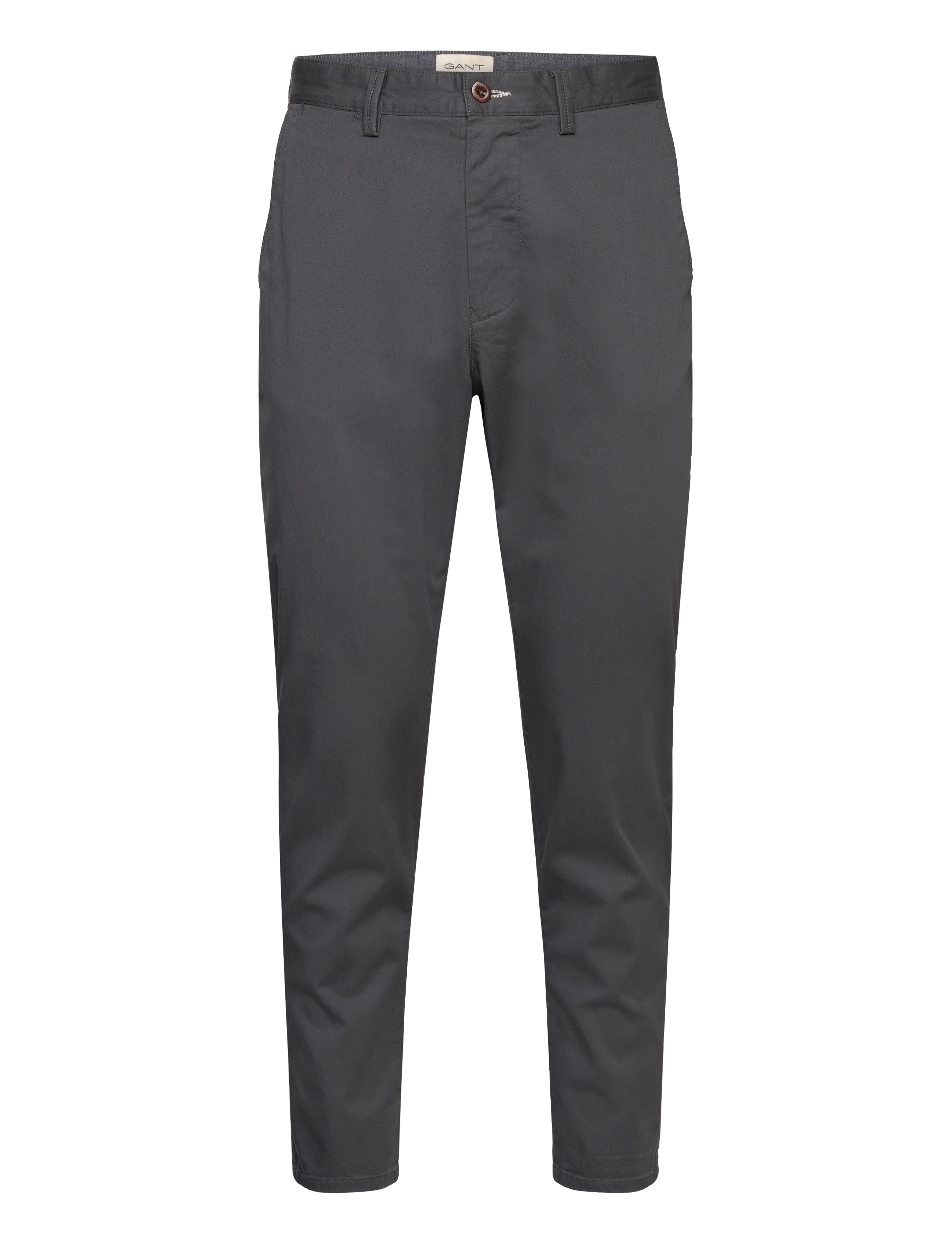 GANT - TAPERED TWILL CHINOS - antracite - 1