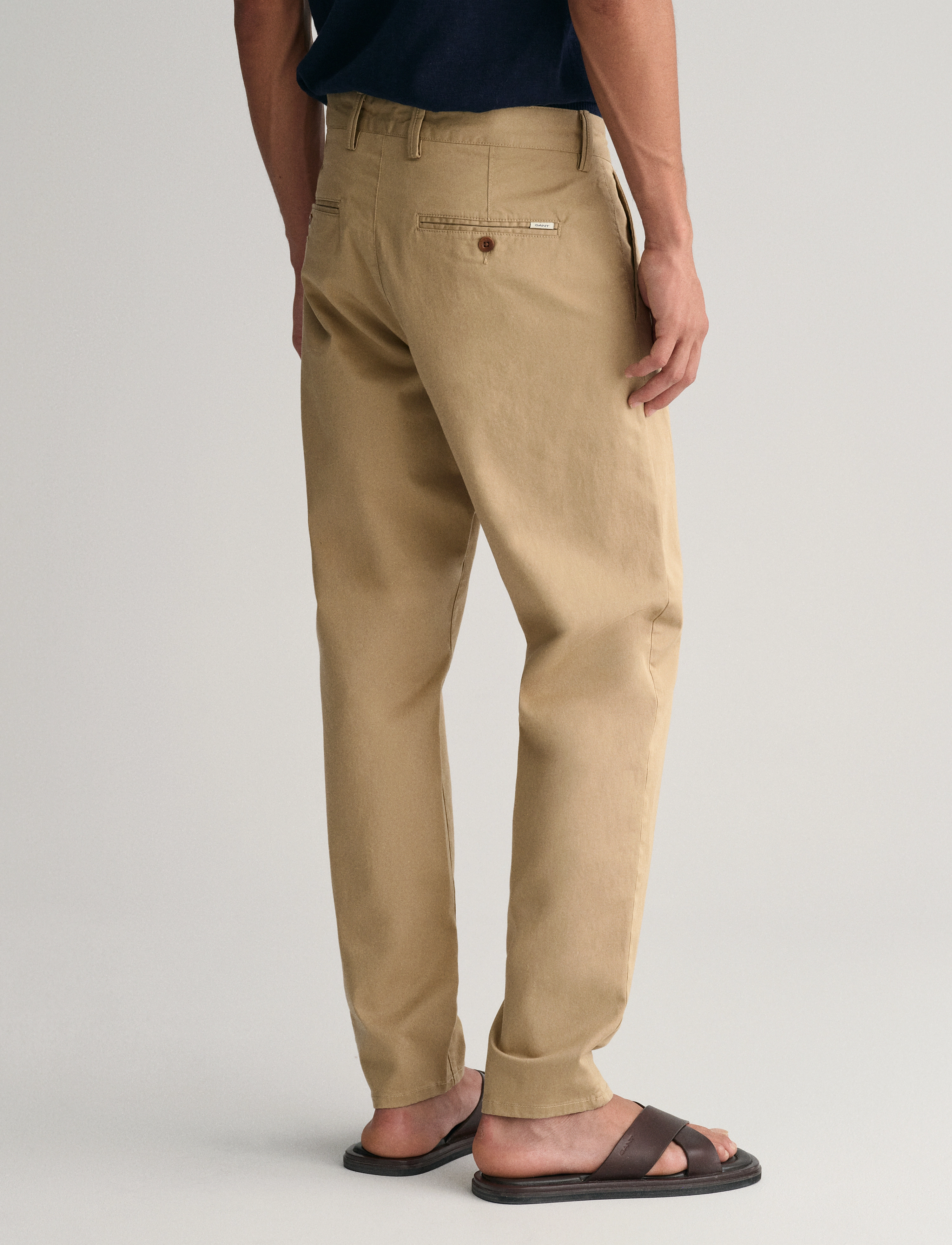 GANT - TAPERED TWILL CHINOS - dark khaki - 5