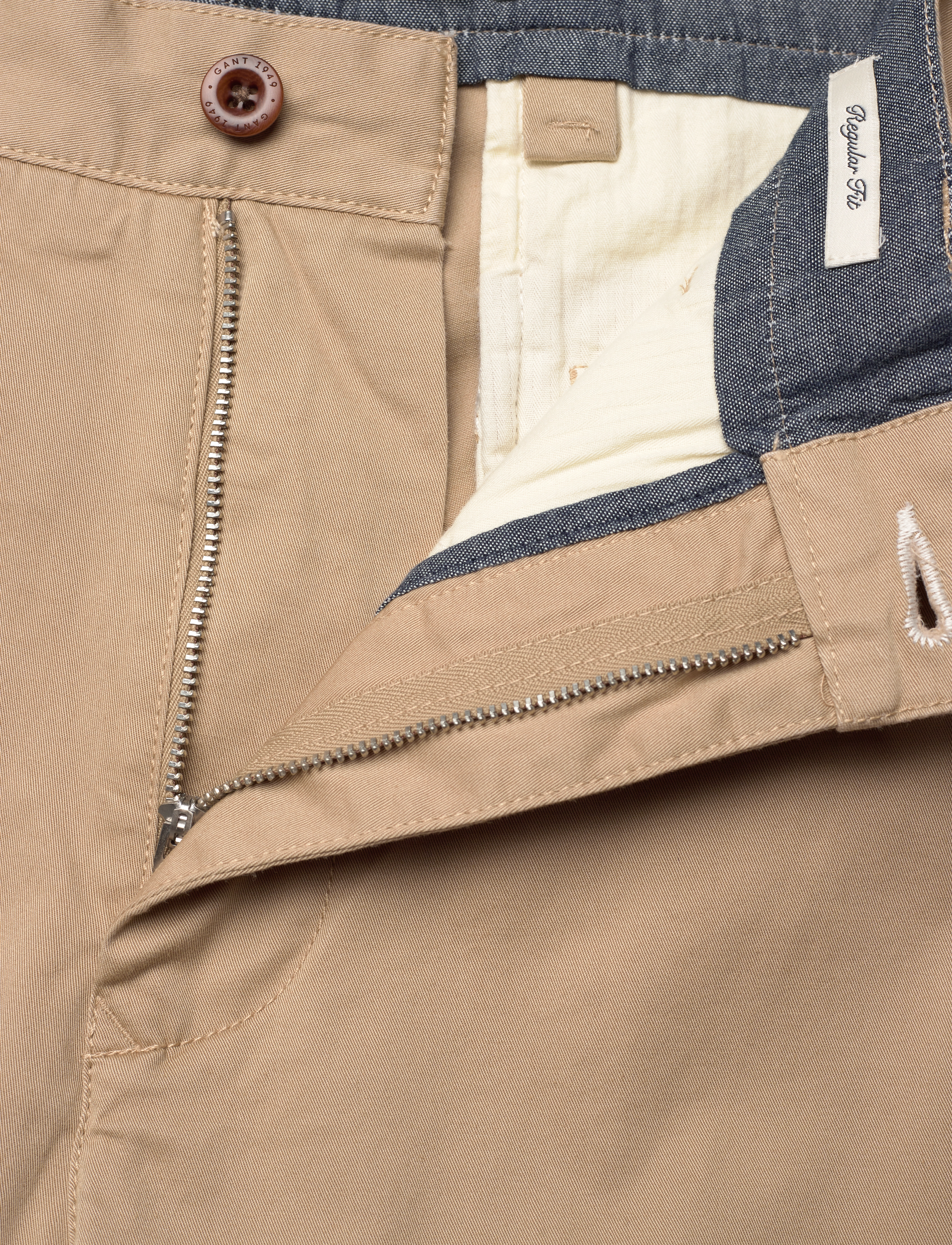 GANT - TAPERED TWILL CHINOS - dark khaki - 3