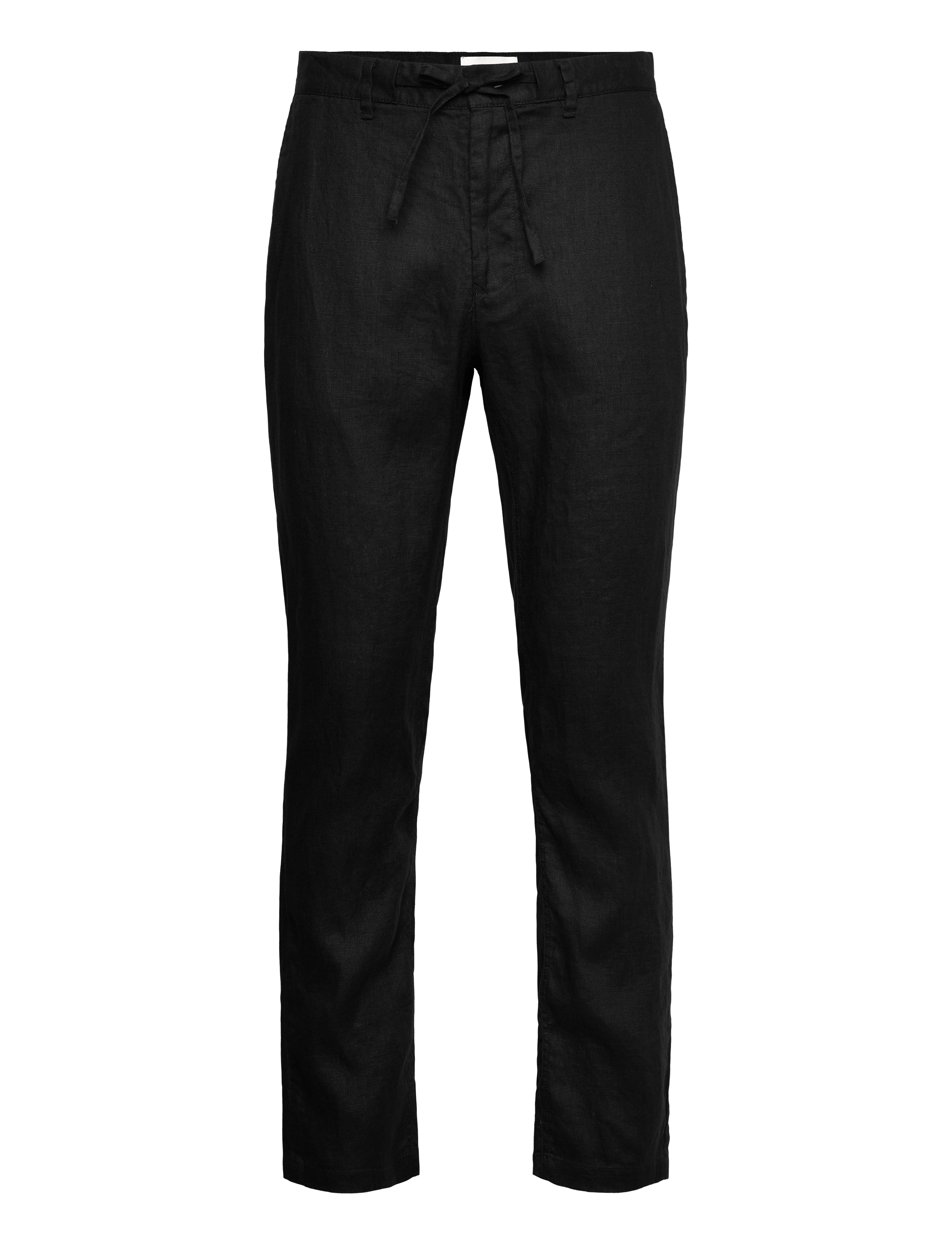 Gant RELAXED LINEN DS PANTS - Bukser - BLACK / black
