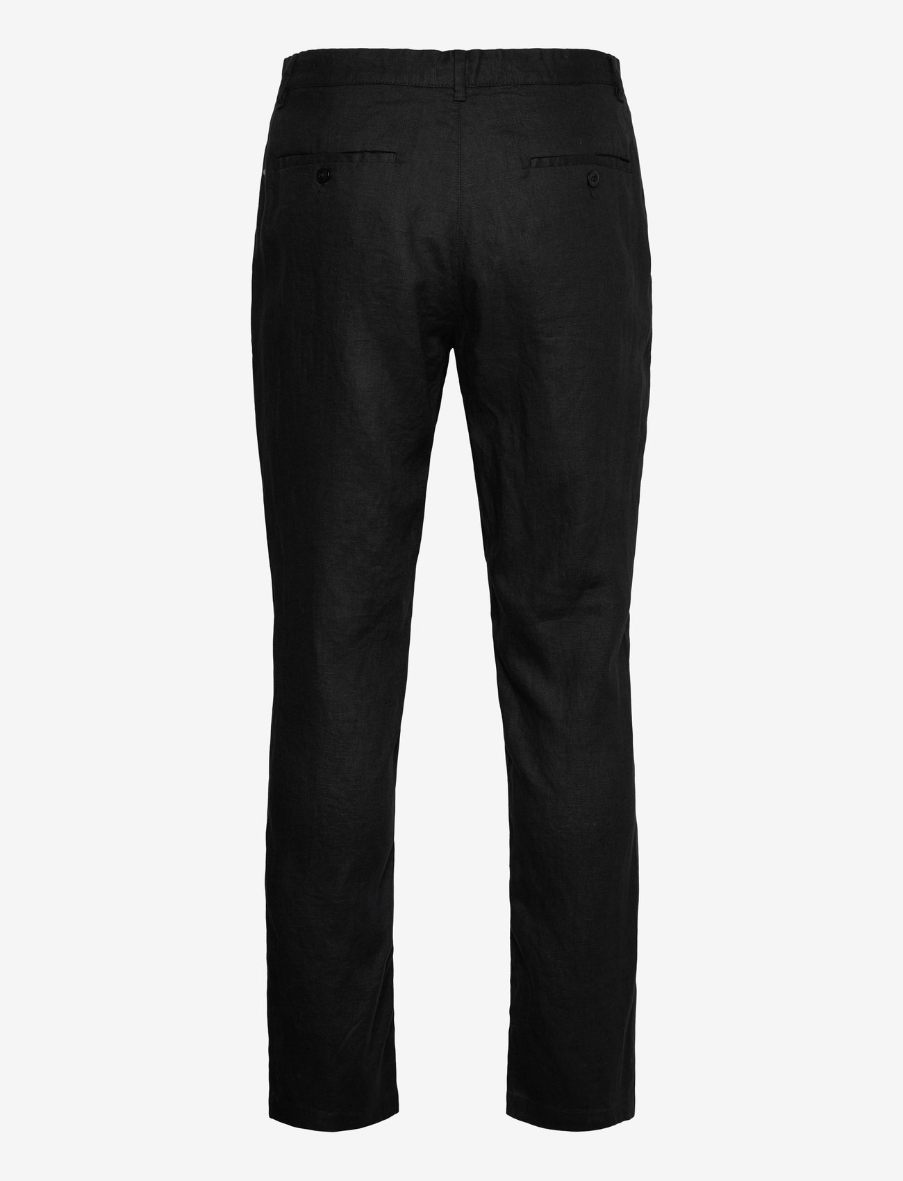 Gant - RELAXED LINEN DS PANTS - linased püksid - black - 2