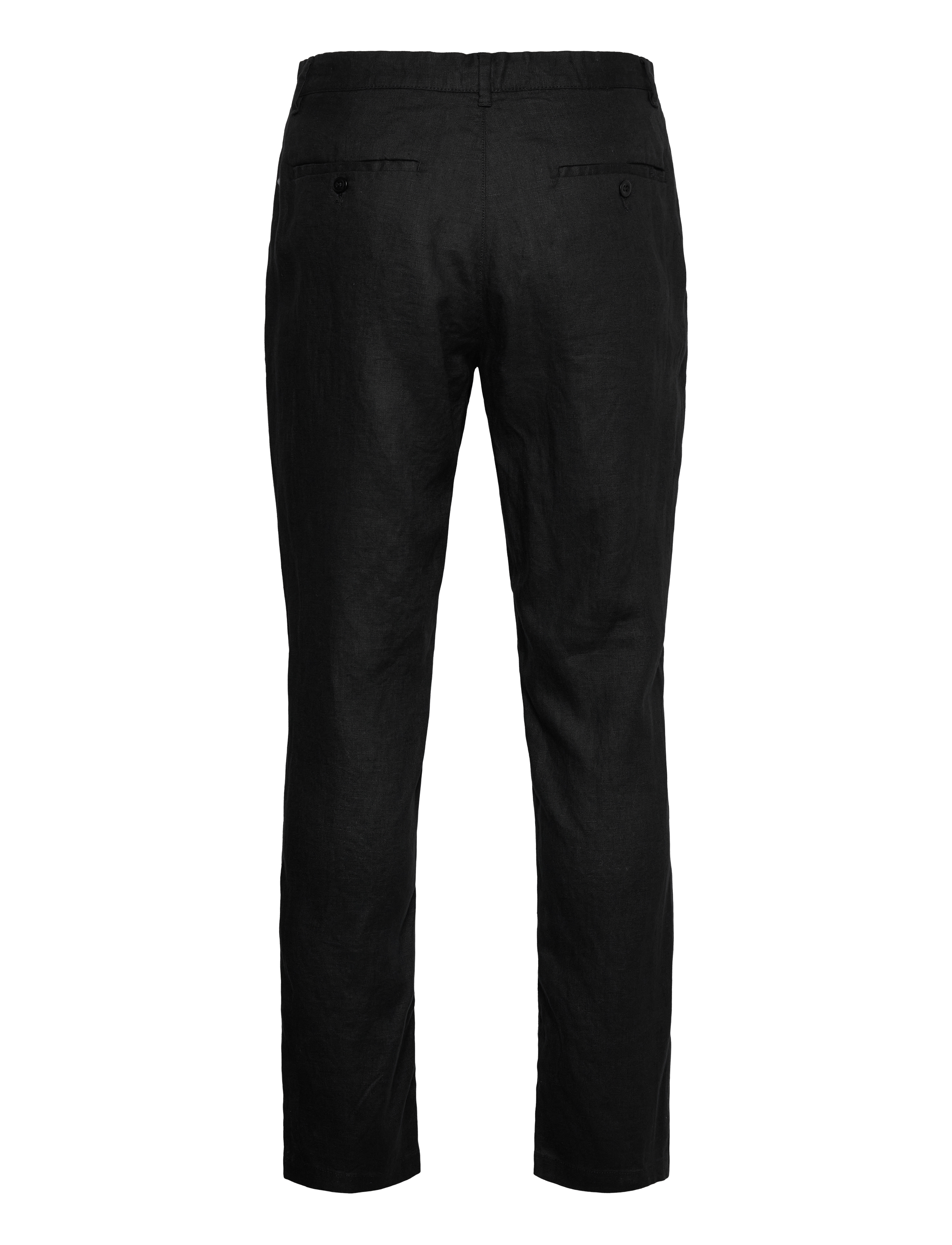 Gant - RELAXED LINEN DS PANTS - linased püksid - black - 2
