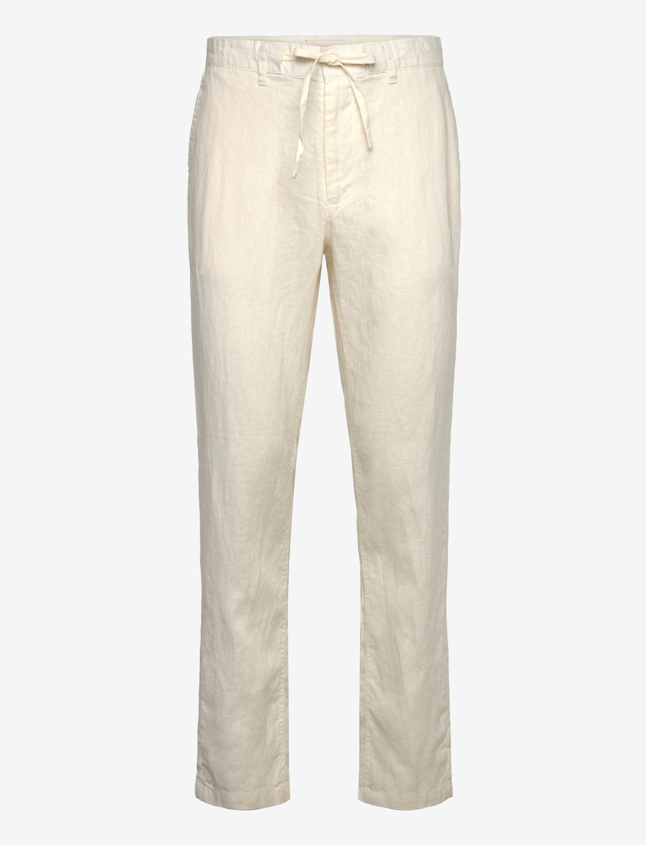 Gant - RELAXED LINEN DS PANTS - leinenhosen - cream - 1