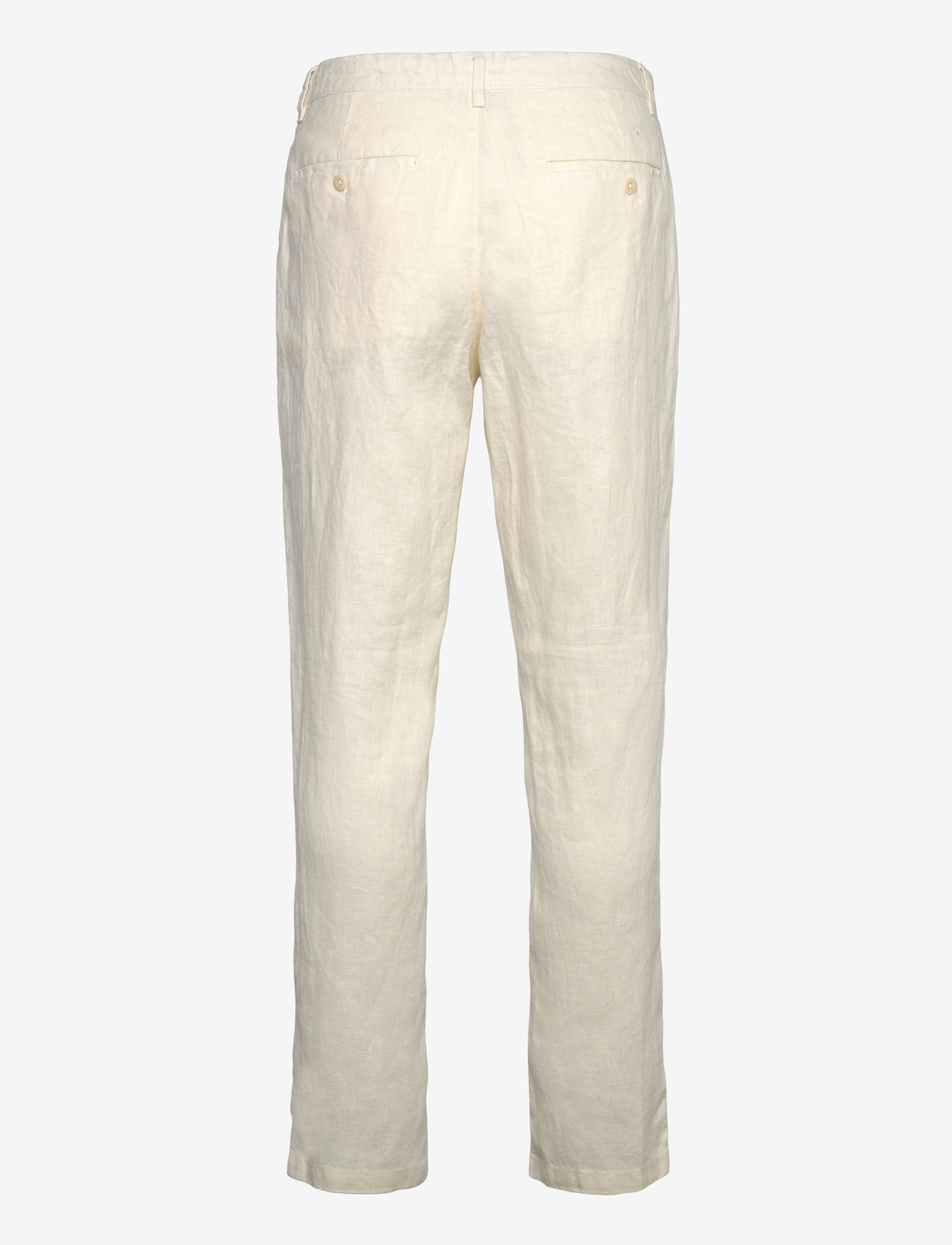 Gant - RELAXED LINEN DS PANTS - leinenhosen - cream - 2