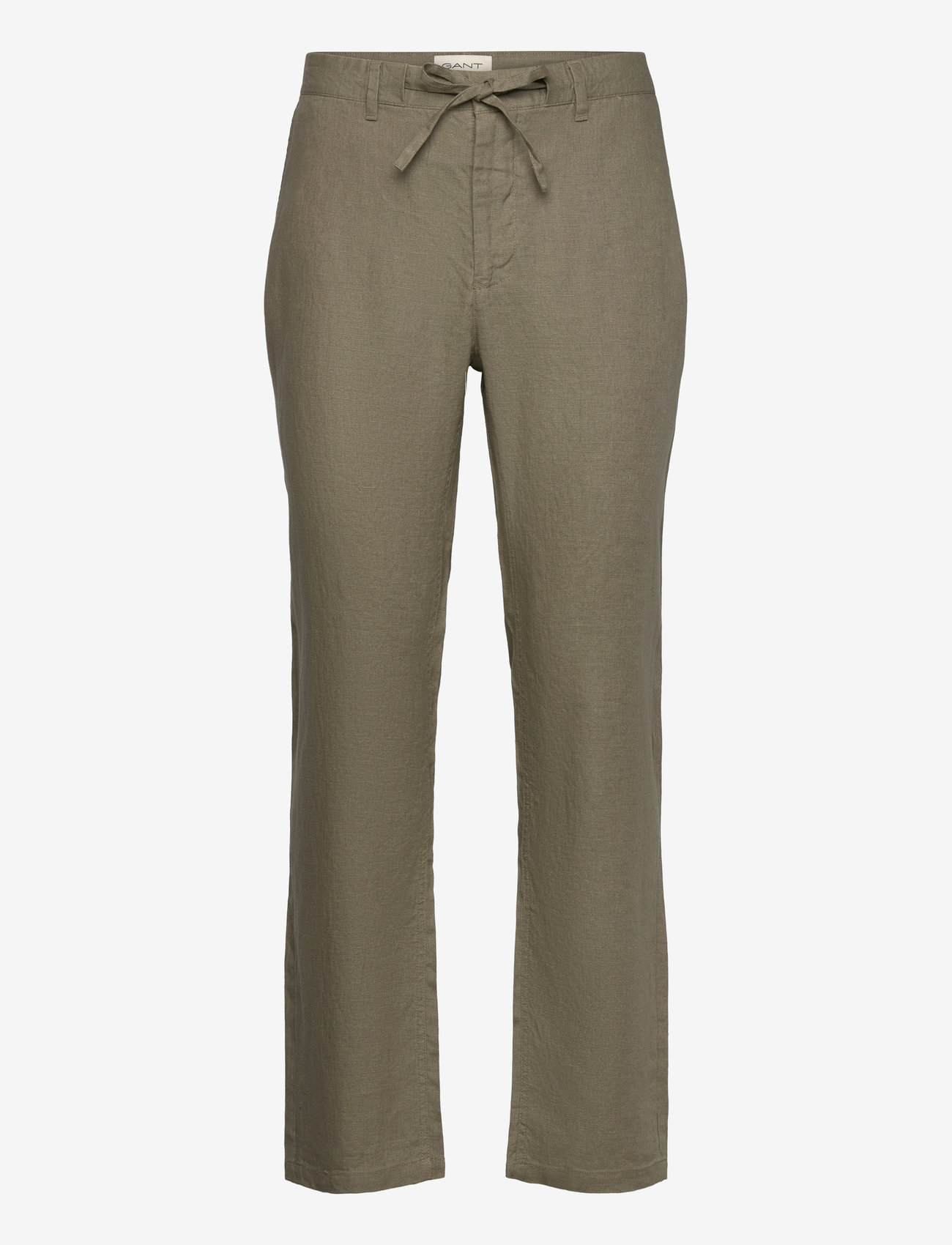 Gant - RELAXED LINEN DS PANTS - hørbukser - dried clay - 0