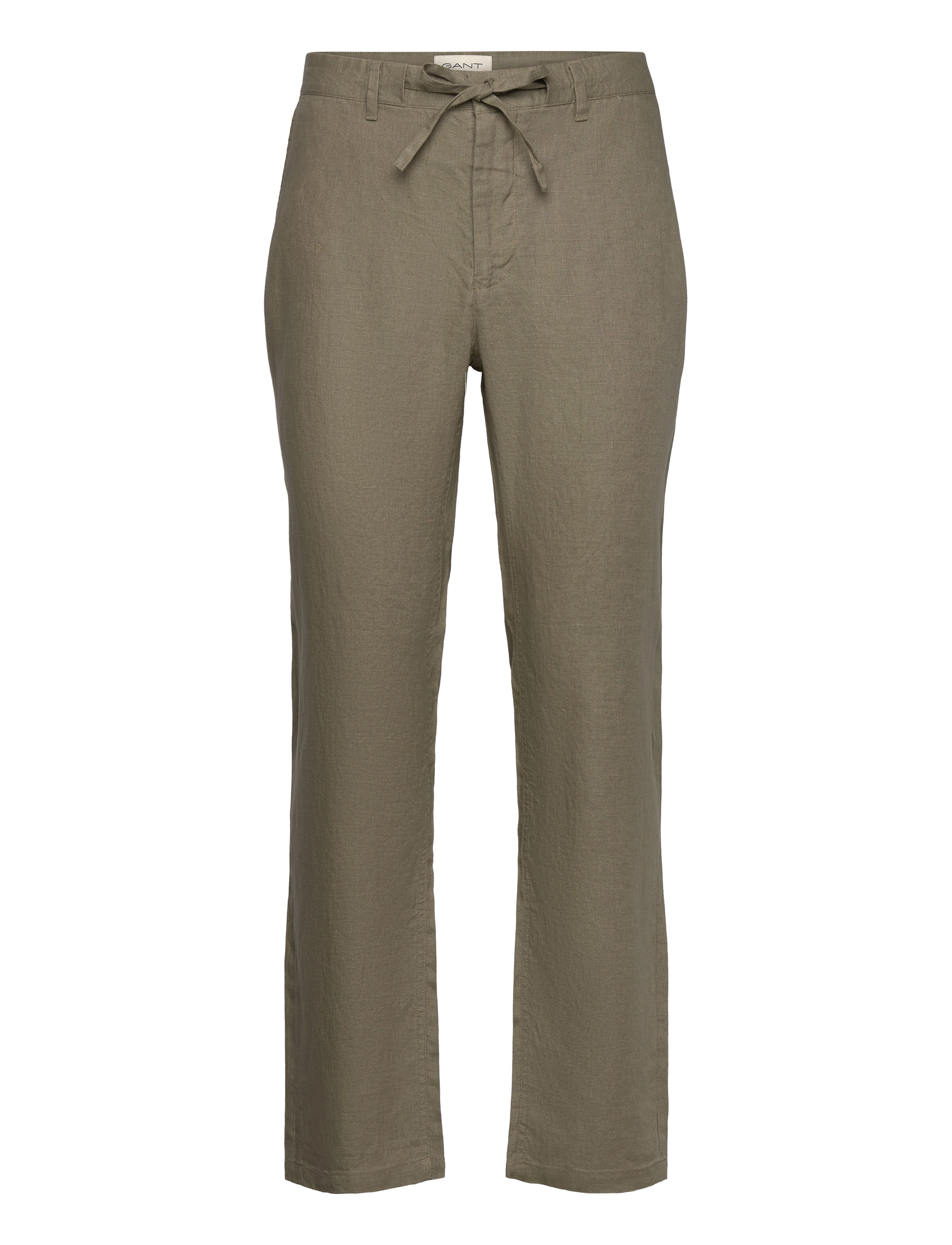 Gant RELAXED LINEN DS PANTS - Bukser - DRIED CLAY / green