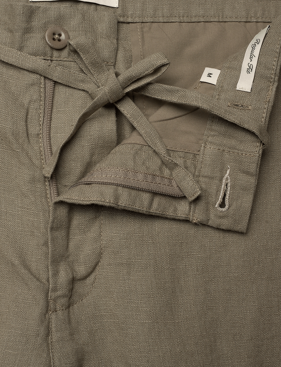 Gant - RELAXED LINEN DS PANTS - leinenhosen - dried clay - 3