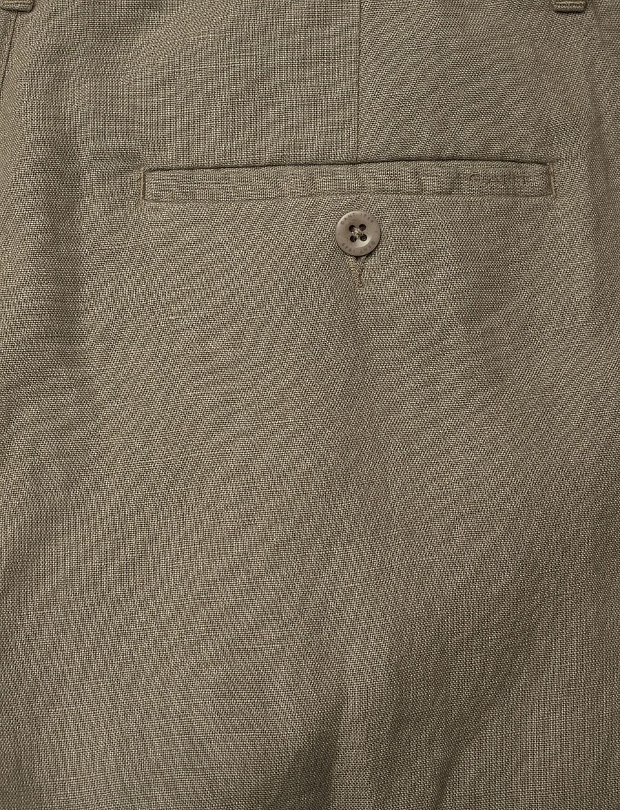 Gant - RELAXED LINEN DS PANTS - leinenhosen - dried clay - 4