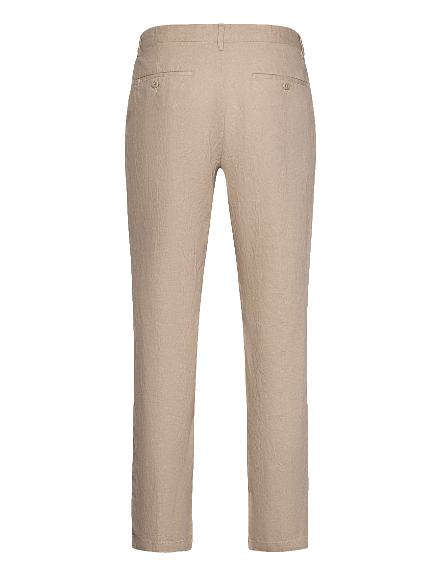 Gant - RELAXED LINEN DS PANTS - lininės kelnės - dry sand - 2