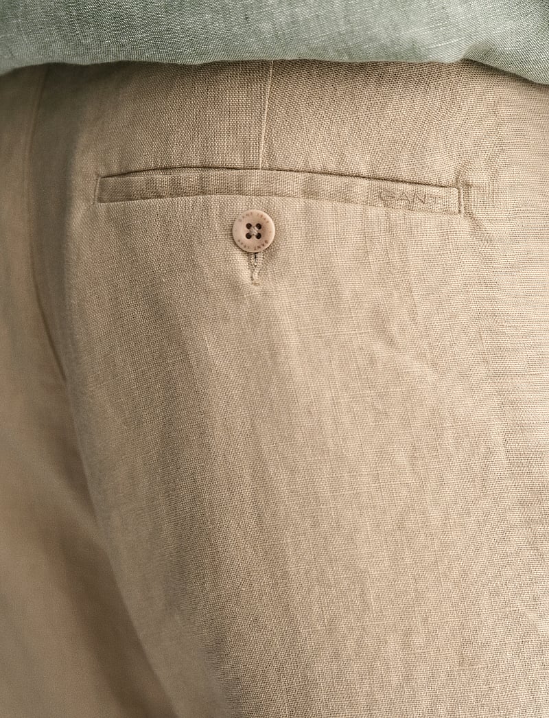 GANT - RELAXED LINEN DS PANTS - leinenhosen - dry sand - 4