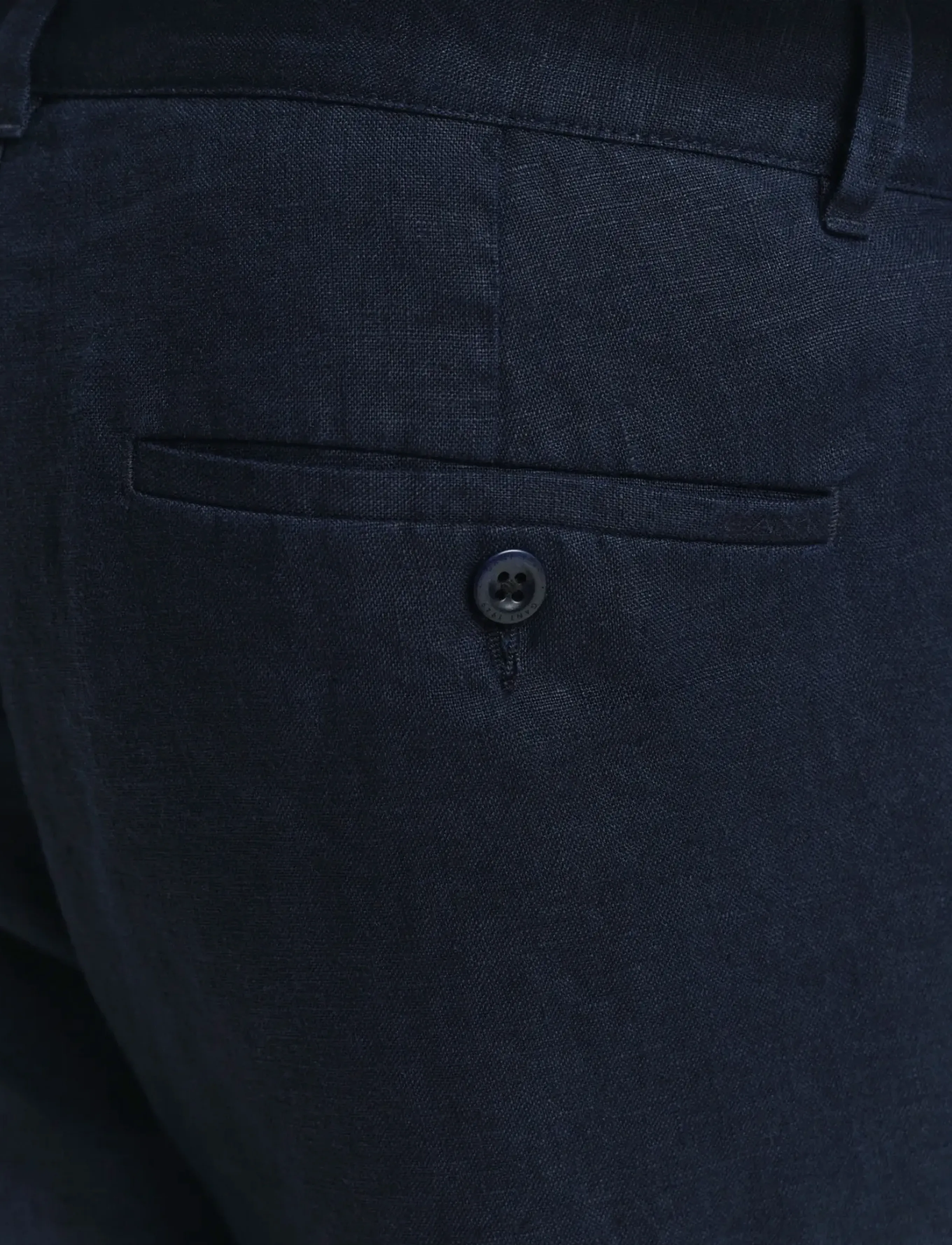 Gant - RELAXED LINEN DS PANTS - pantalons en lin - evening blue - 4