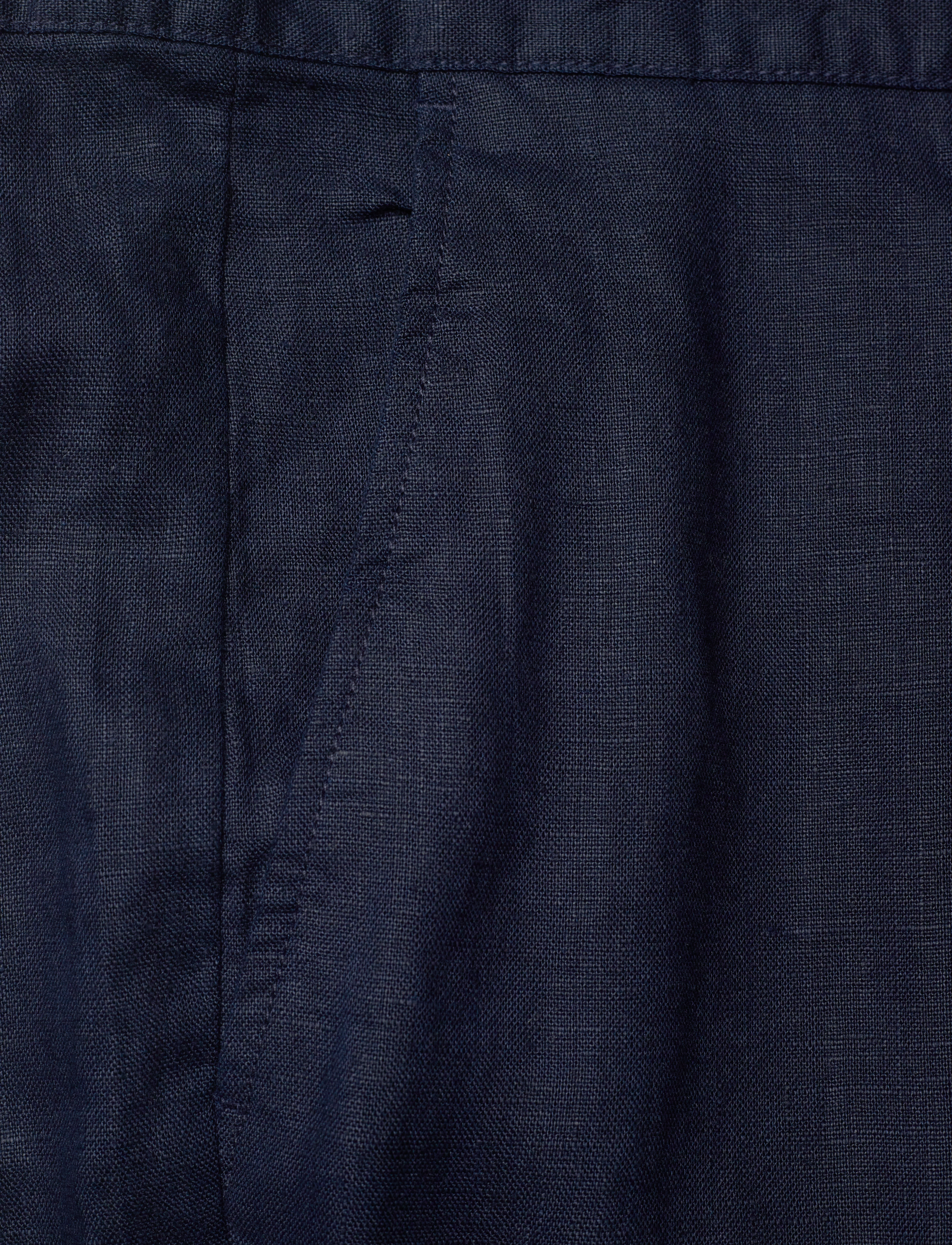 Gant - RELAXED LINEN DS PANTS - leinenhosen - marine - 2