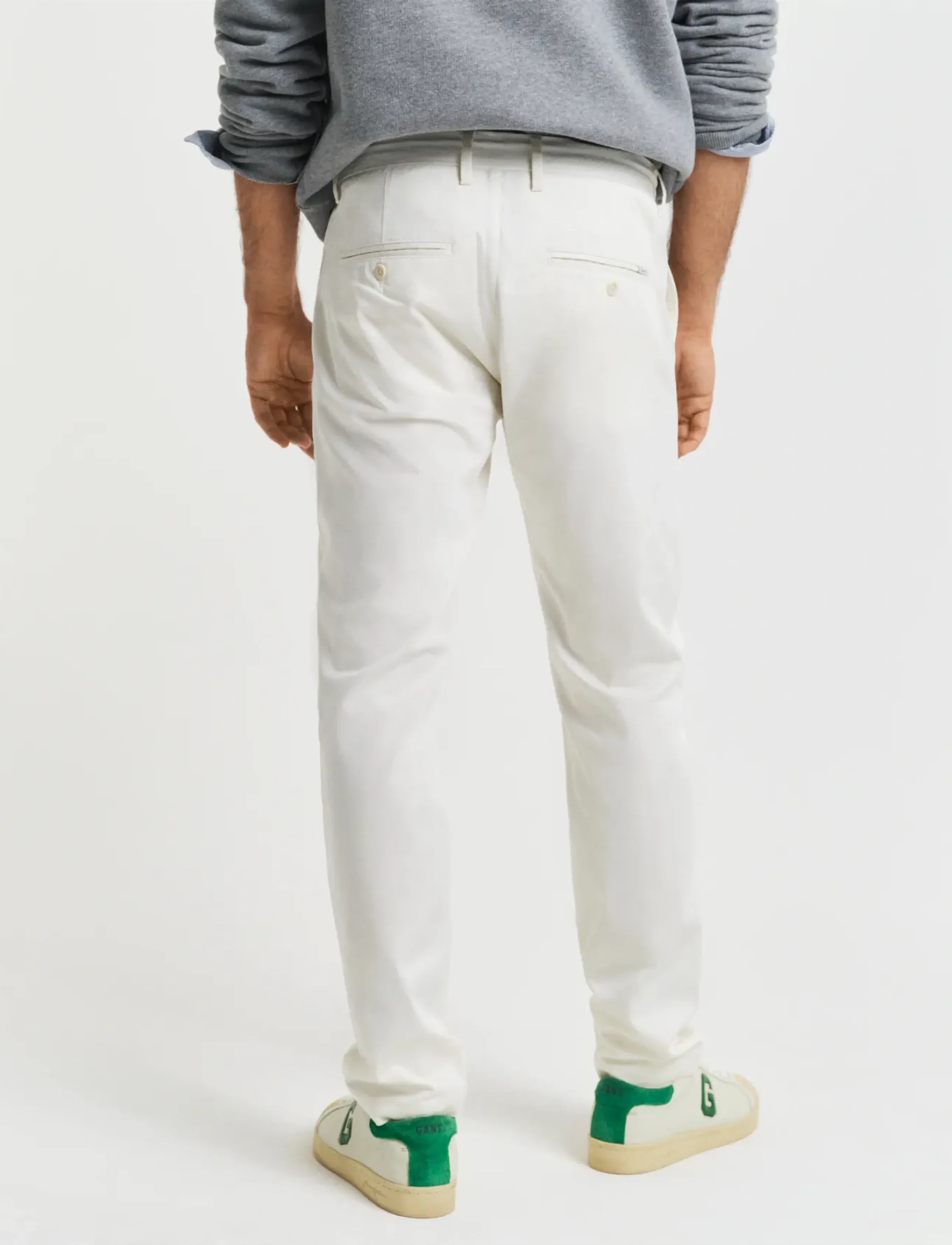Gant - SLIM SPORTS CHINOS - chinos - cream - 3