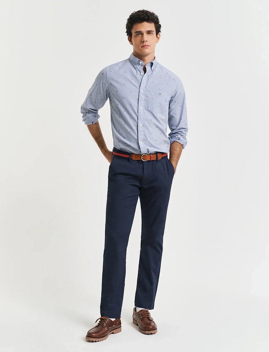 Gant - SLIM SPORTS CHINOS - evening blue - 4
