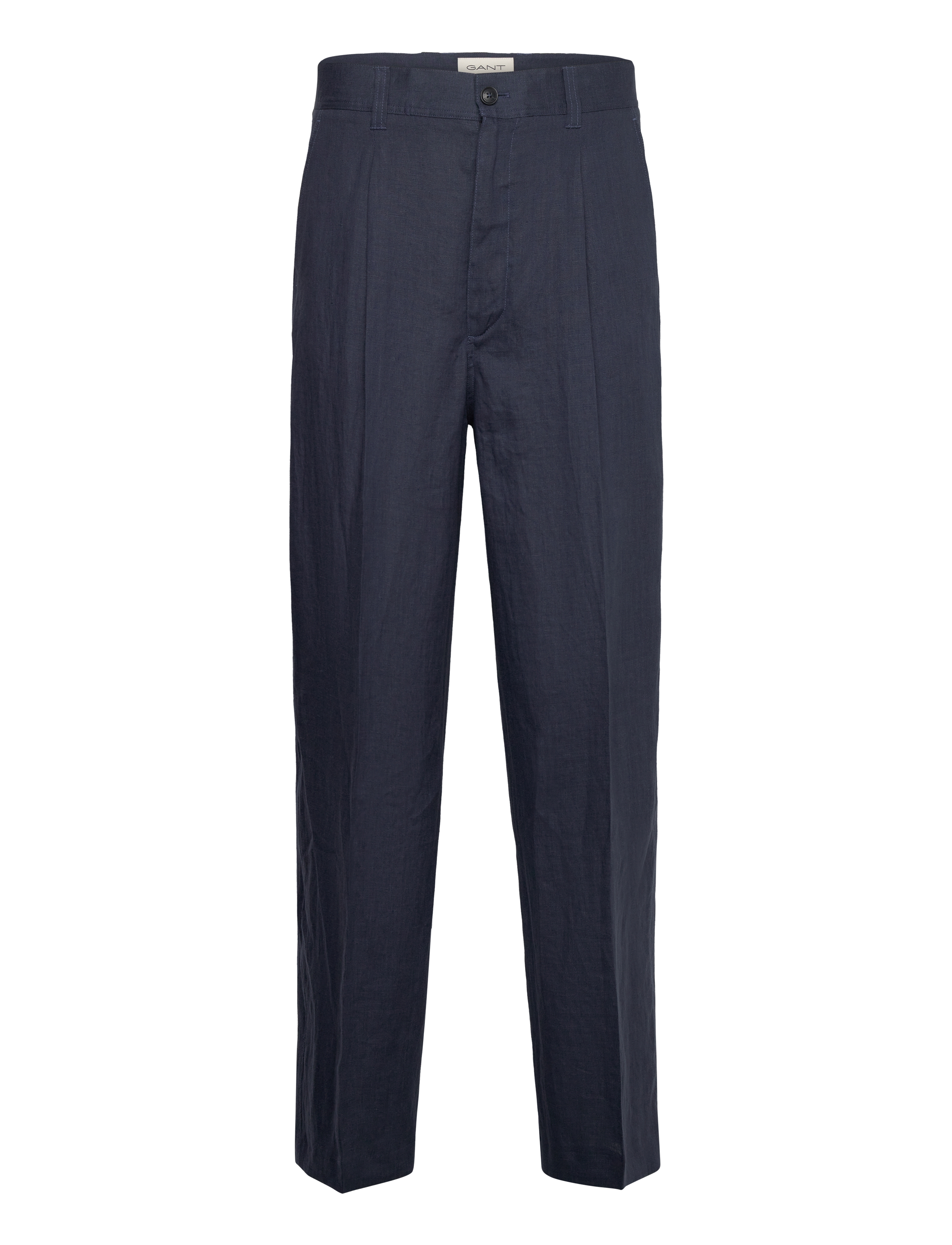GANT - LINEN SUIT PANTS - dusty blue sea - 1