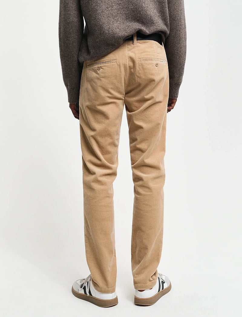 GANT - SLIM CORD CHINOS - chinosy - dark khaki - 2