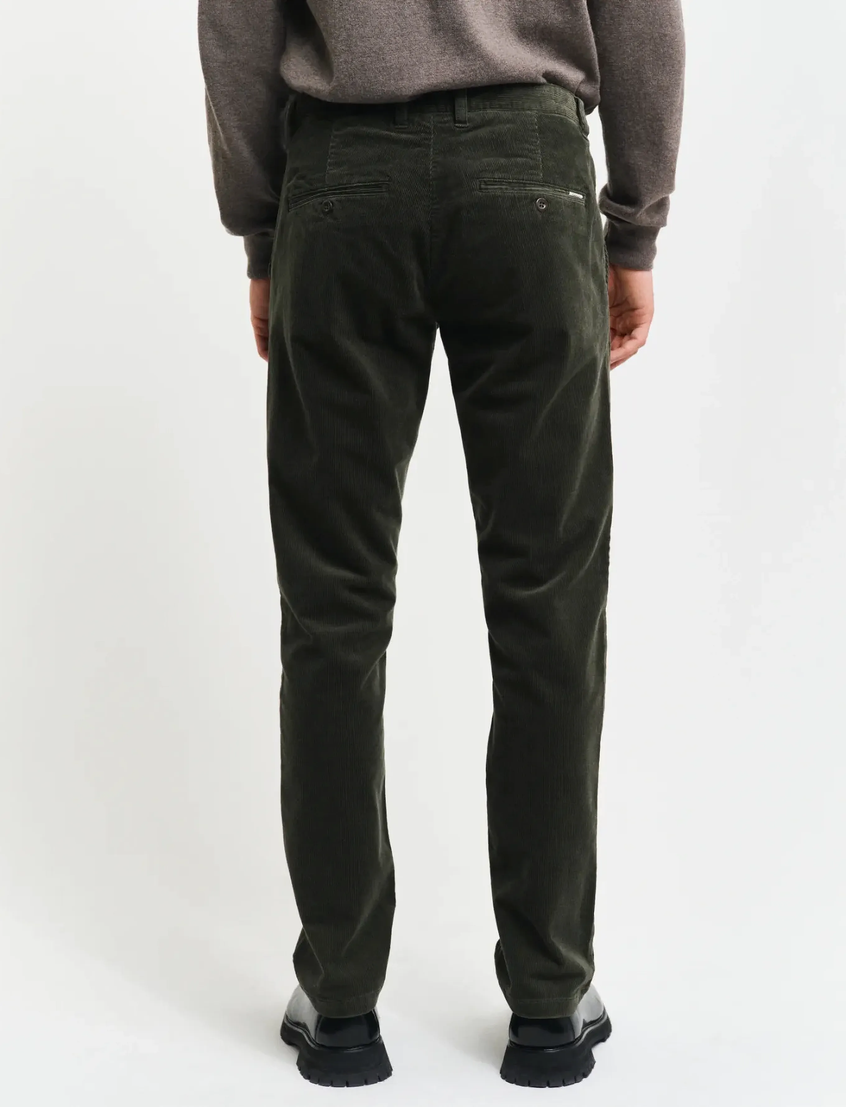 Gant - SLIM CORD CHINOS - chinos - dark sage - 2