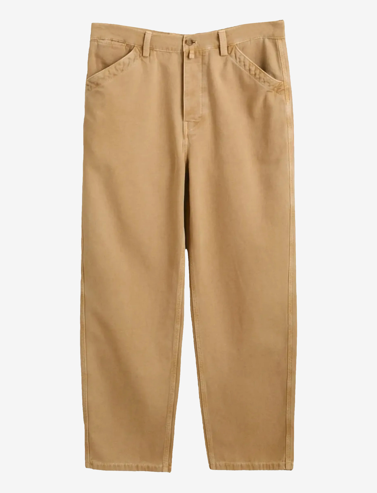 GANT - RELAXED CANVAS PANTS - casual byxor - oak beige - 1