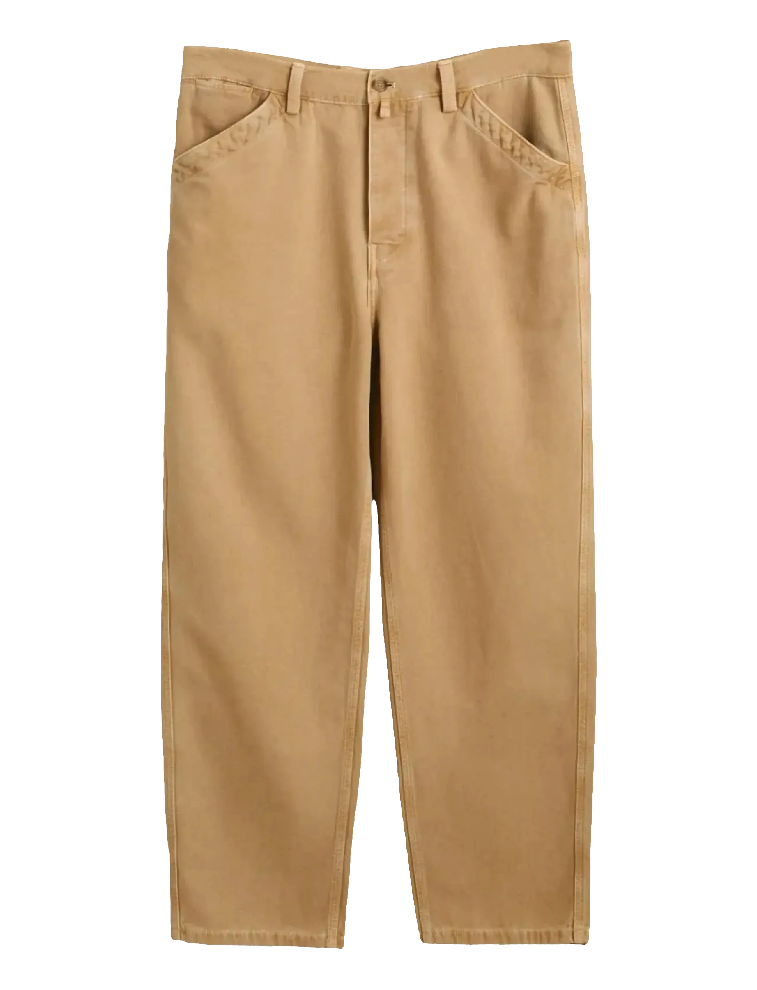 RELAXED CANVAS PANTS - OAK BEIGE