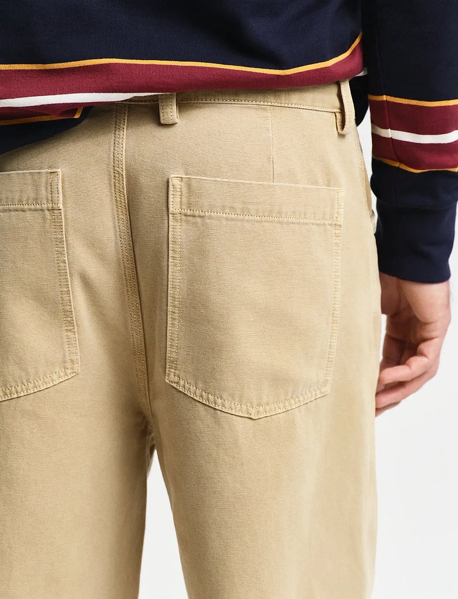 Gant - RELAXED CANVAS PANTS - freizeithosen - oak beige - 3