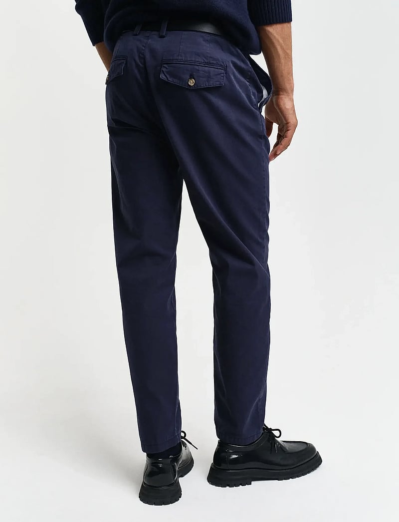 GANT - REG TAPERED CANVAS CHINOS - chinos - evening blue - 2