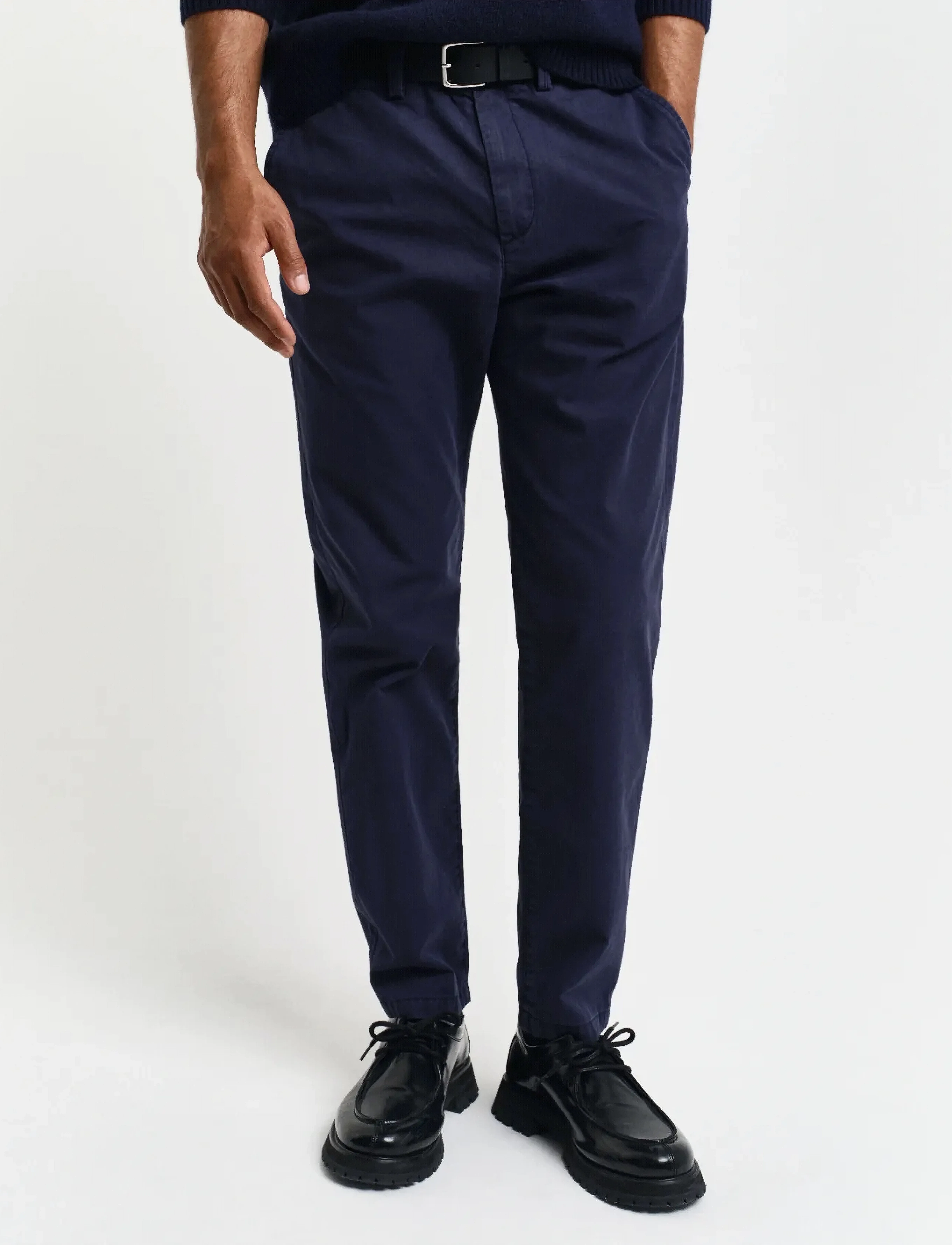 Gant - REG TAPERED CANVAS CHINOS - chinos - evening blue - 3