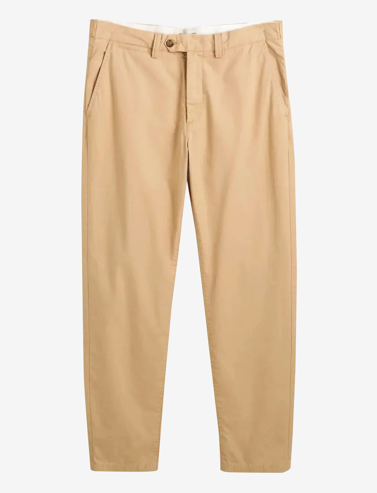 GANT - REG TAPERED CANVAS CHINOS - autumn clothing - oak beige - 0