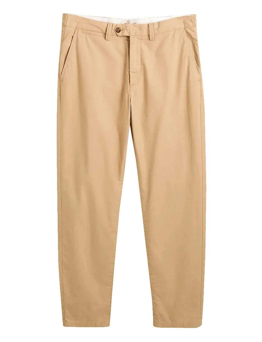 Gant - REG TAPERED CANVAS CHINOS - chino püksid - oak beige - 1