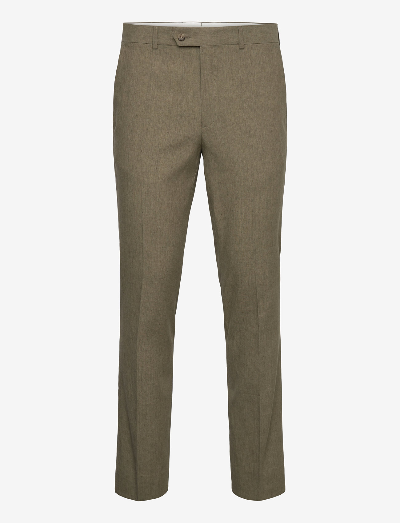 GANT - SLIM COT/LINEN SUIT PANTS - linnebyxor - dried clay - 0