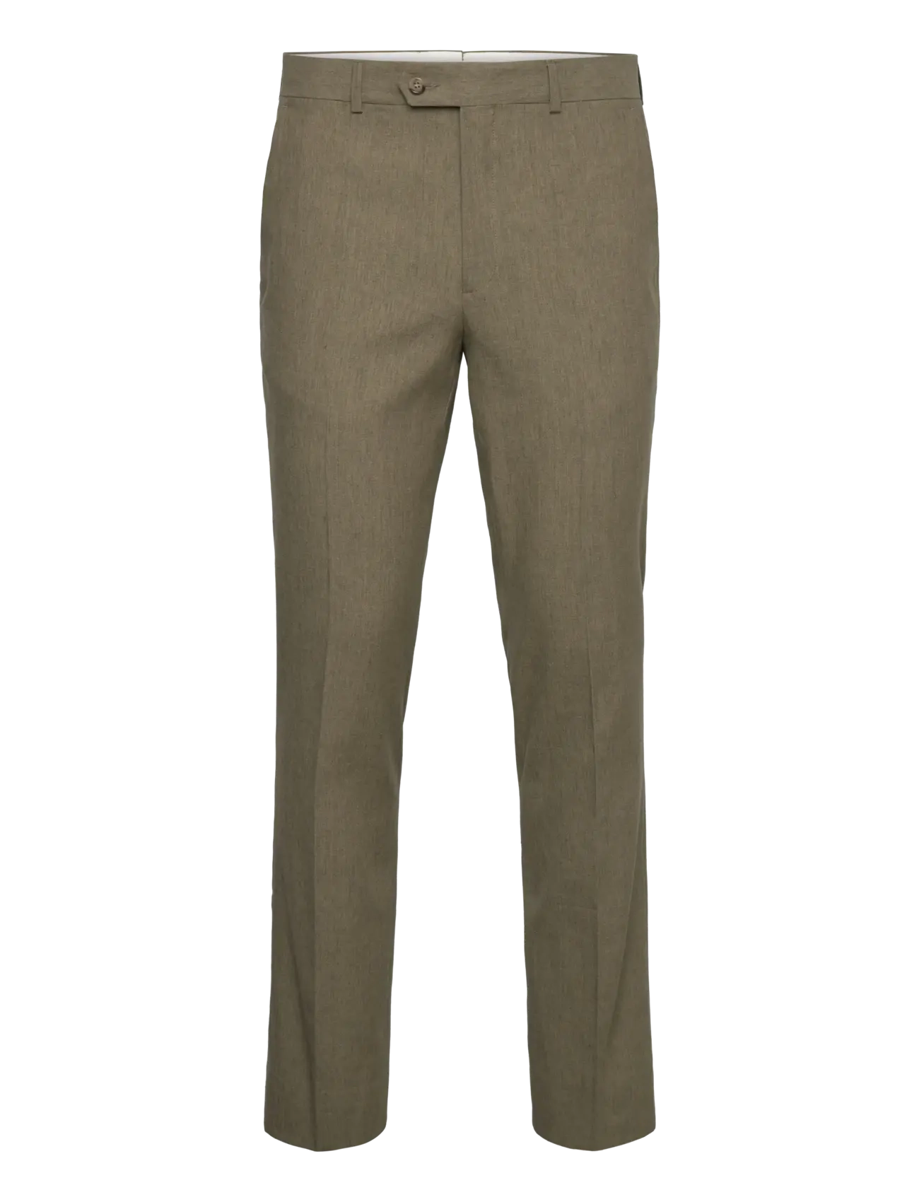 Gant - SLIM COT/LINEN SUIT PANTS - leinenhosen - dried clay - 1