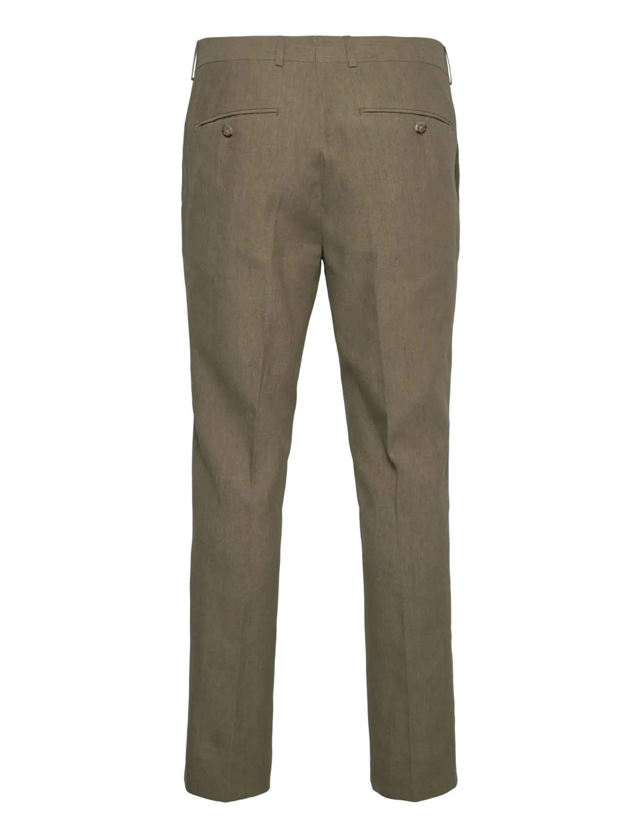 Gant - SLIM COT/LINEN SUIT PANTS - leinenhosen - dried clay - 2