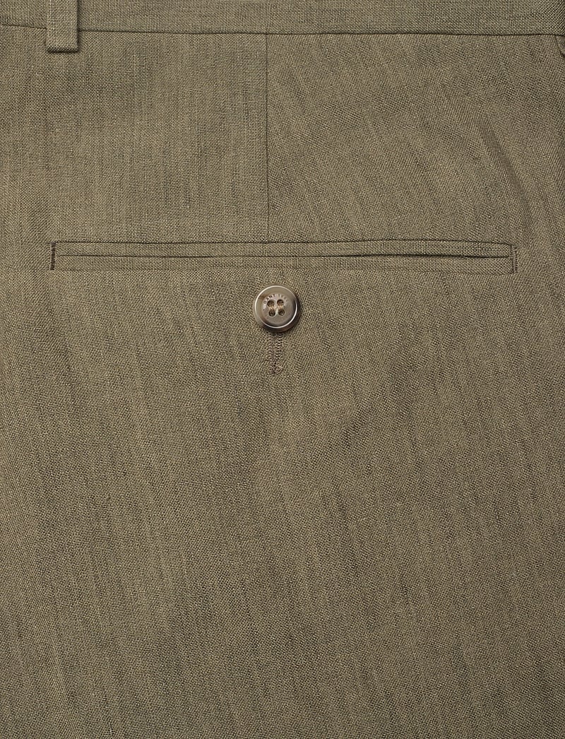 GANT - SLIM COT/LINEN SUIT PANTS - leinenhosen - dried clay - 4