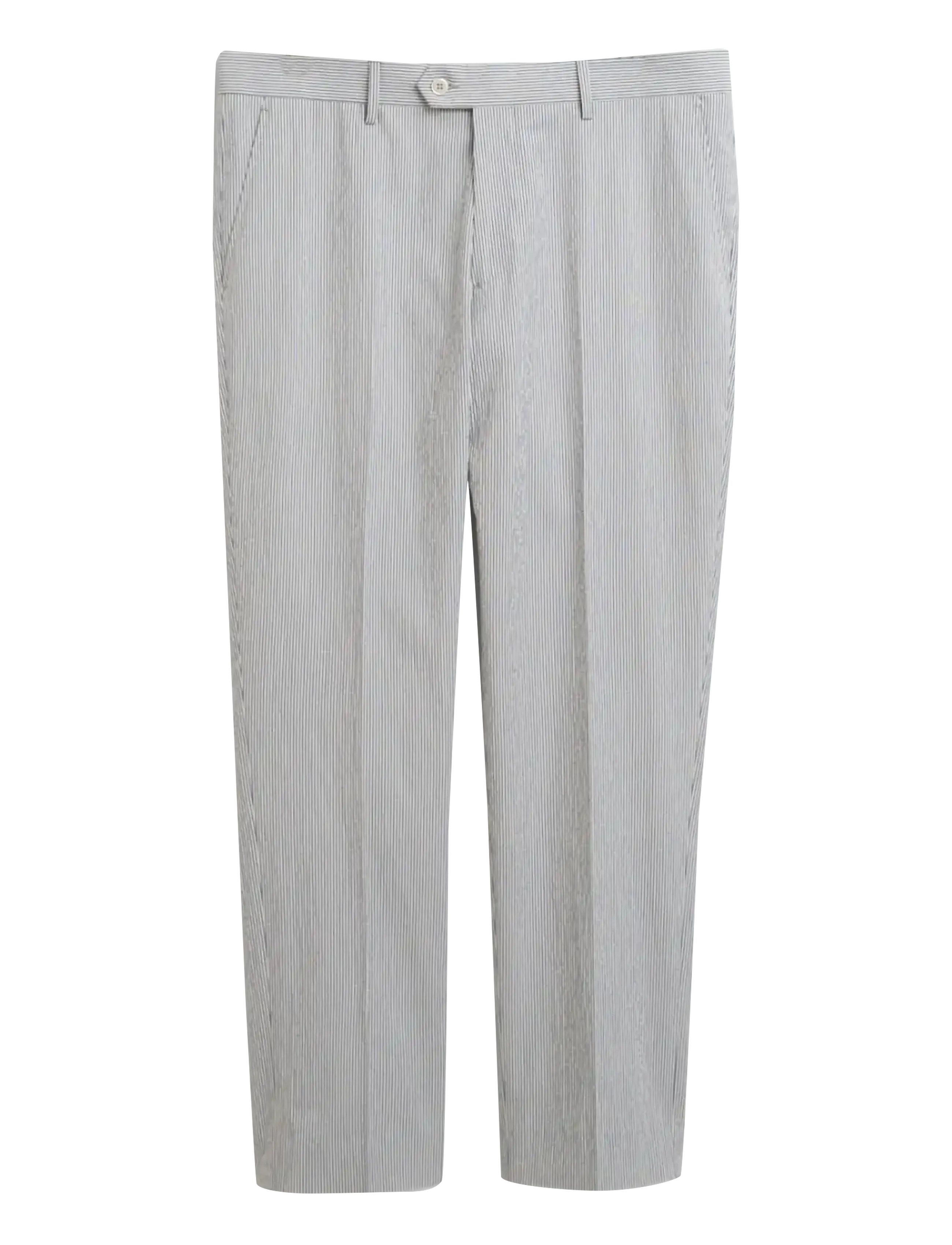 SLIM TAPERED SEERSUCKER SUIT PANTS - RICH BLUE