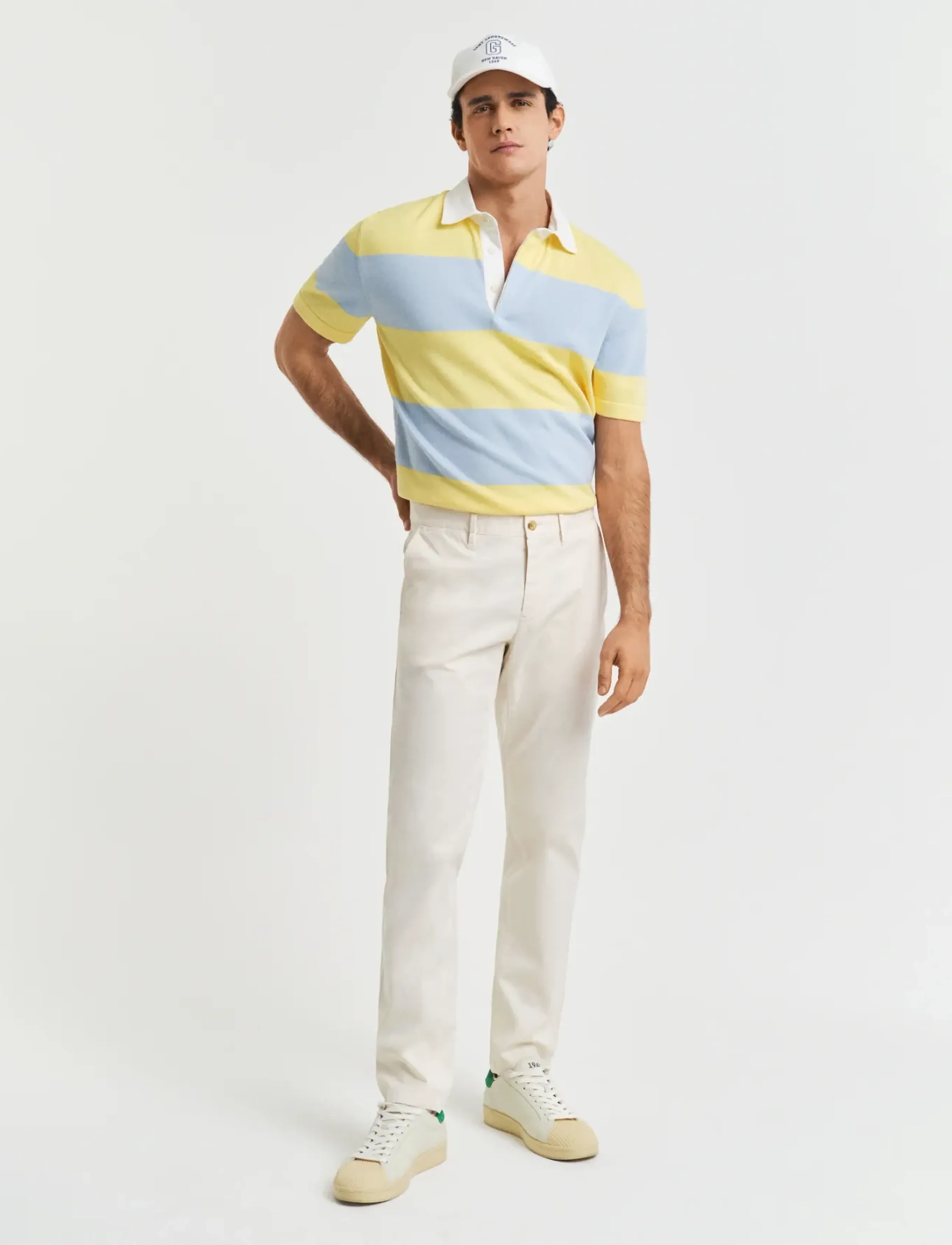 Gant Slim Sunfaded Chinos, 32 x 32, White, Bukser > Chinos, Herre