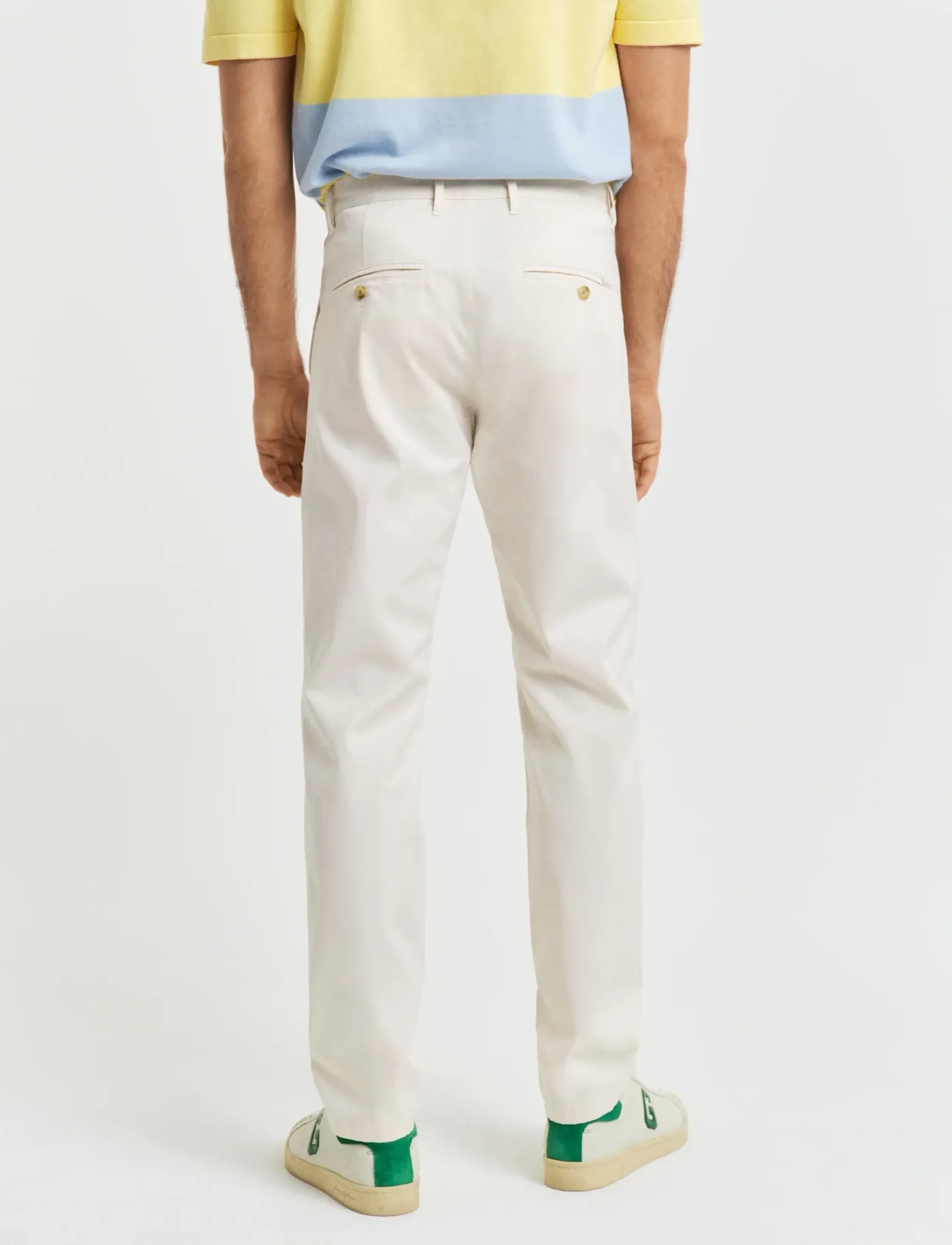 Gant - SLIM SUNFADED CHINOS - chinos - cream - 3