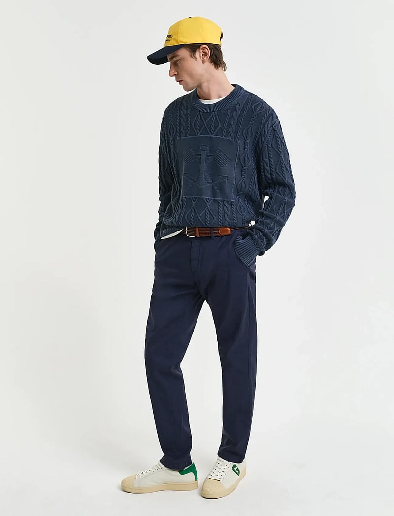 GANT - SLIM SUNFADED CHINOS - chinos - evening blue - 0